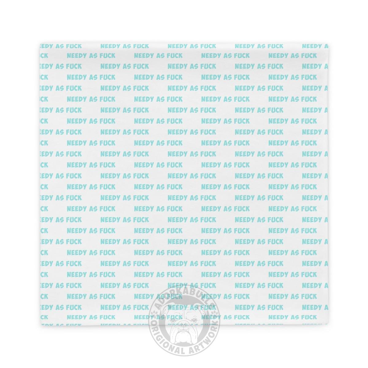 "Adopt A Personal Stalker" English Bulldog Pillow Case | Fawn & White Colored