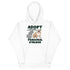 "Adopt A Personal Stalker" English Bulldog Unisex Hoodie | Fawn & White Colored