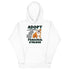 "Adopt A Personal Stalker" English Bulldog Unisex Hoodie | Red & White Colored