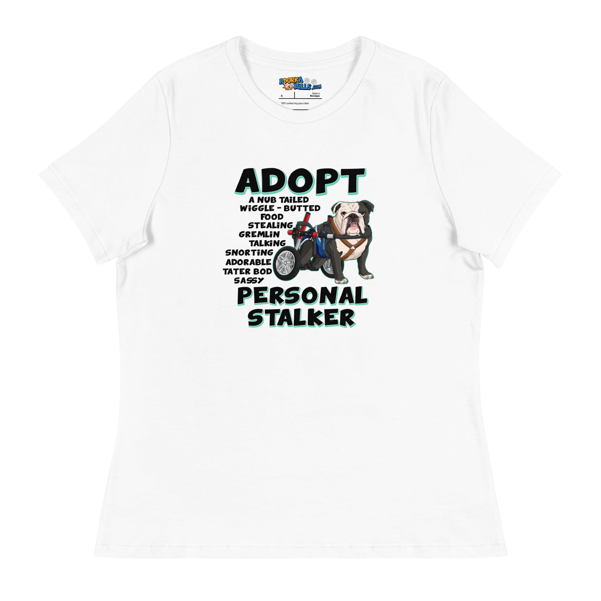 "Adopt A Personal Stalker" Male English Bulldog Women&