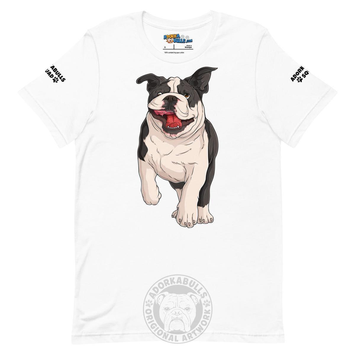 "Adorkabulls Squad" Running Bully Unisex Tee | Black & White Colored
