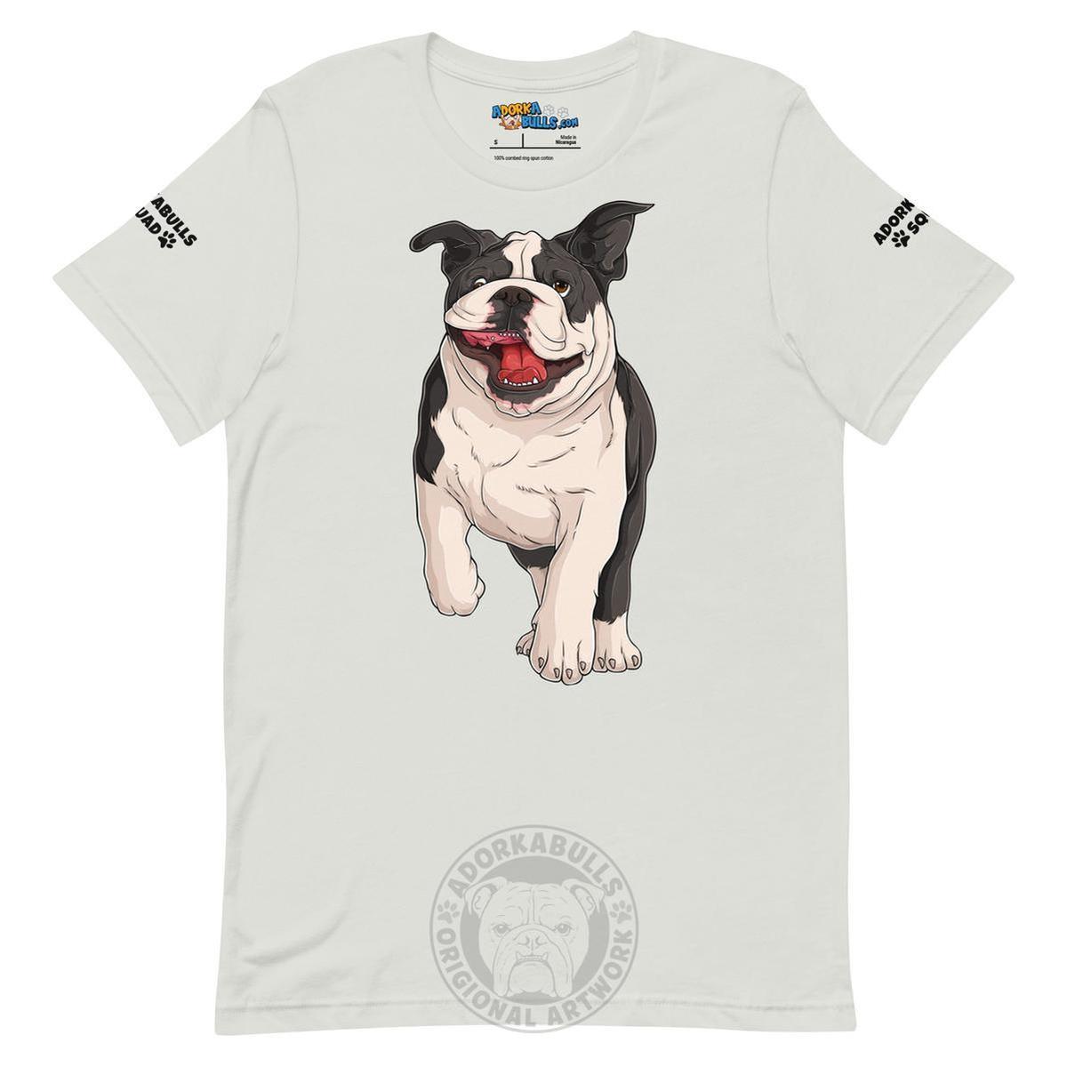 "Adorkabulls Squad" Running Bully Unisex Tee | Black & White Colored