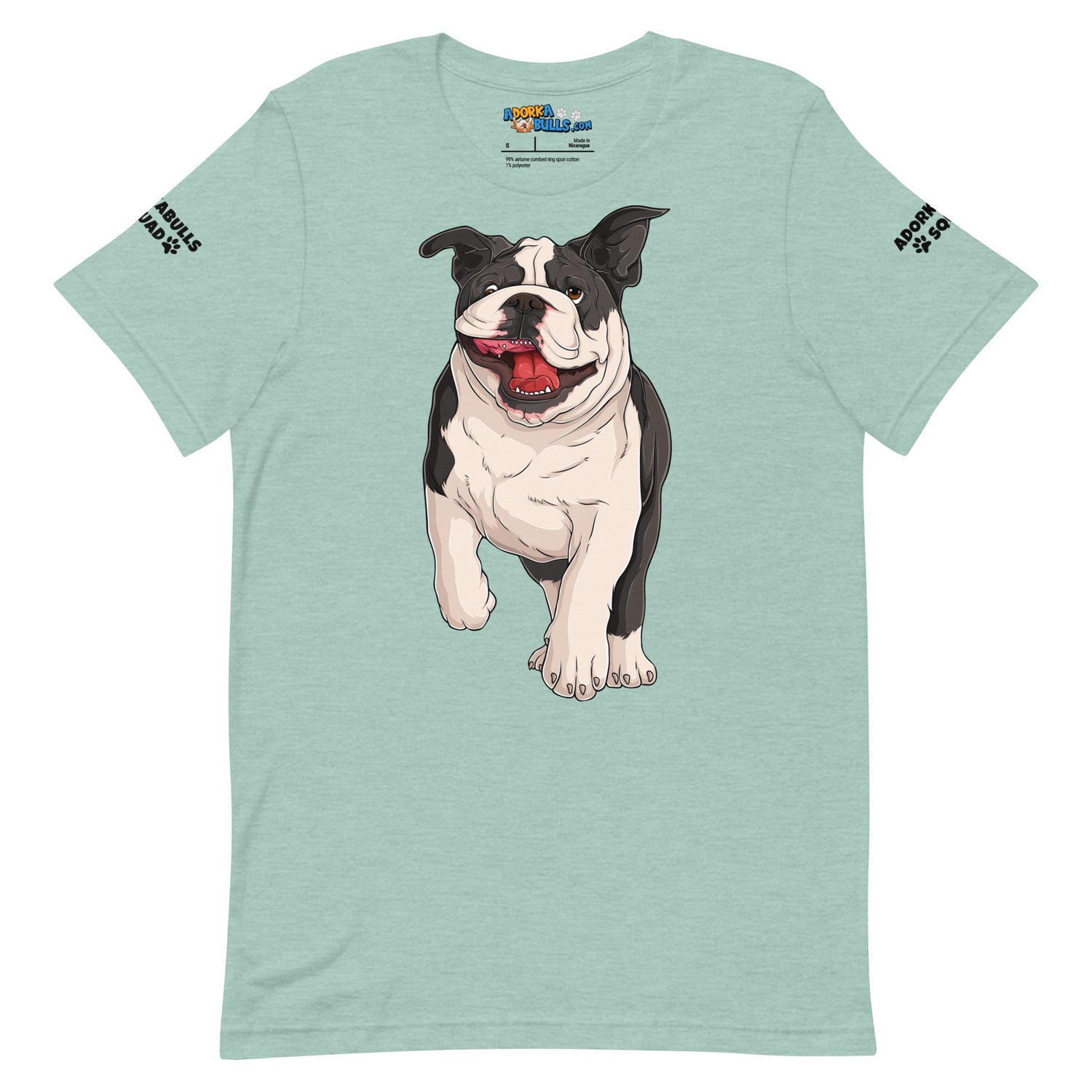 "Adorkabulls Squad" Running Bully Unisex Tee | Black & White Colored