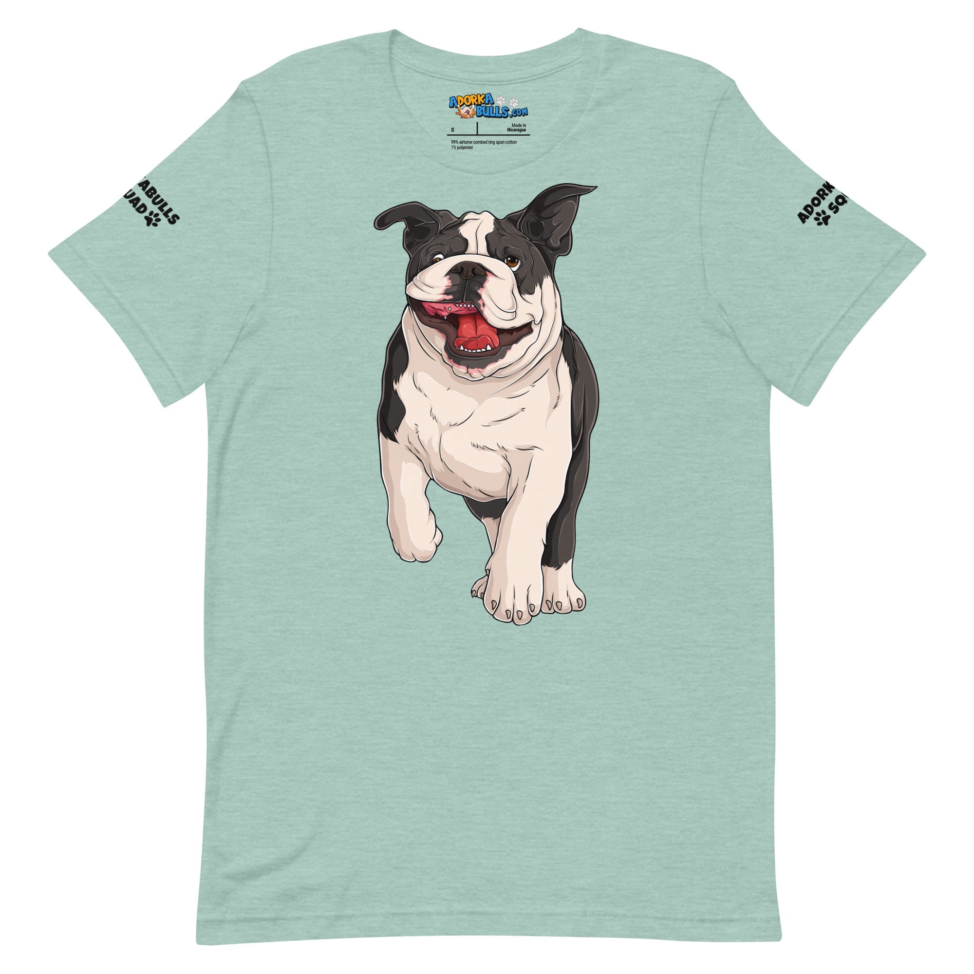 "Adorkabulls Squad" Running Bully Unisex Tee | Black & White Colored
