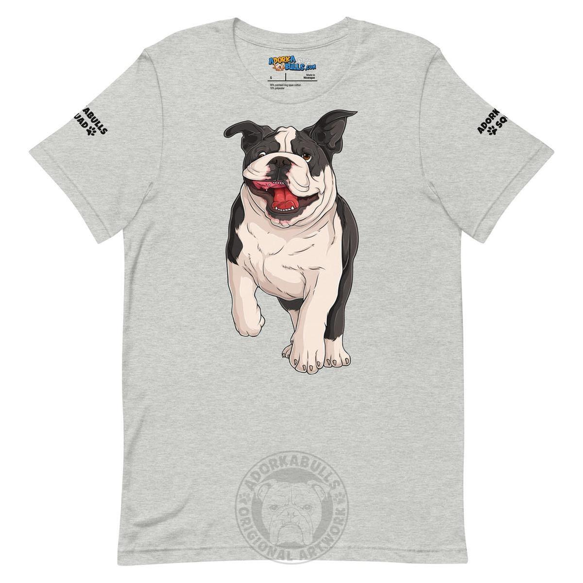 "Adorkabulls Squad" Running Bully Unisex Tee | Black & White Colored