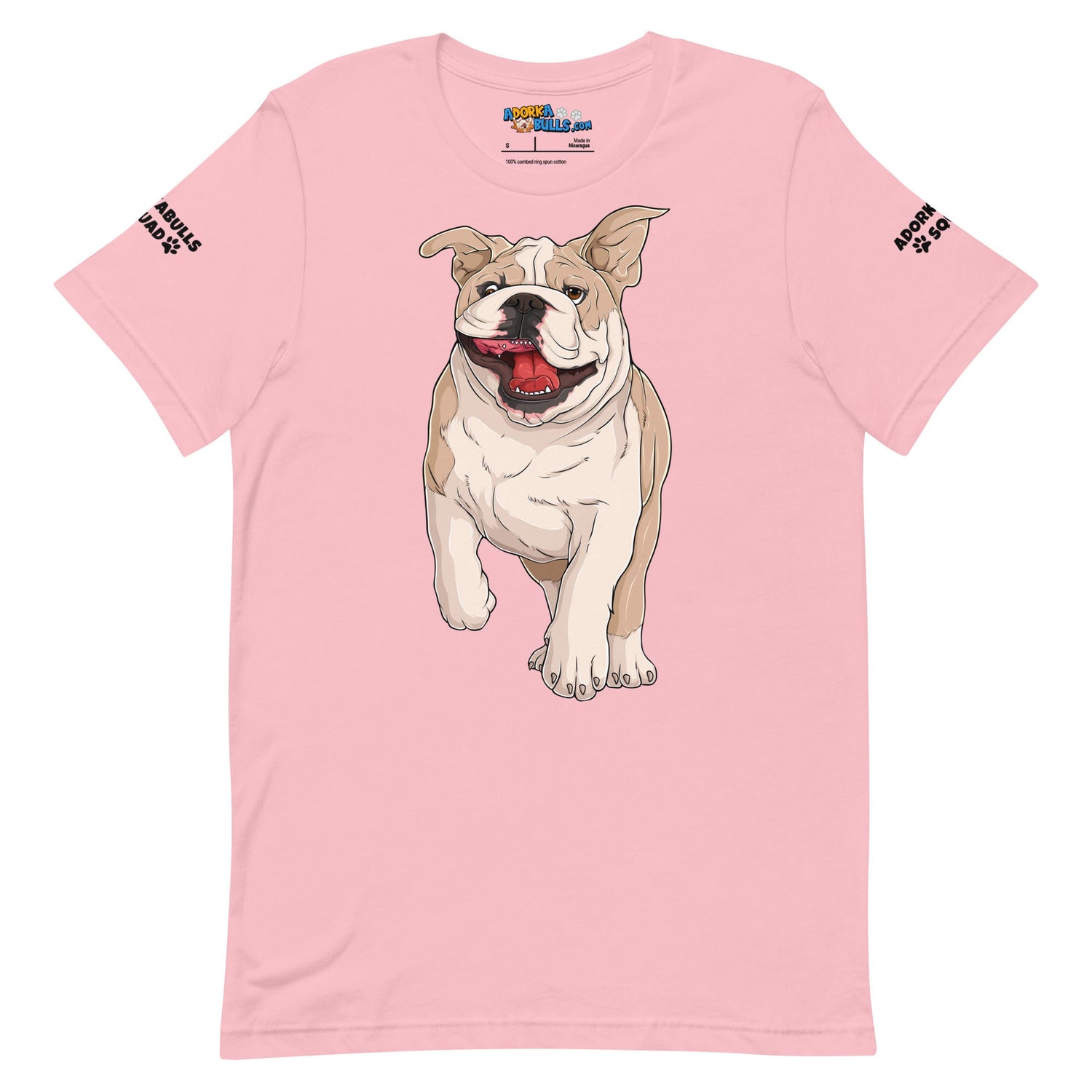"Adorkabulls Squad" Running Bully Unisex Tee | Fawn & White Colored
