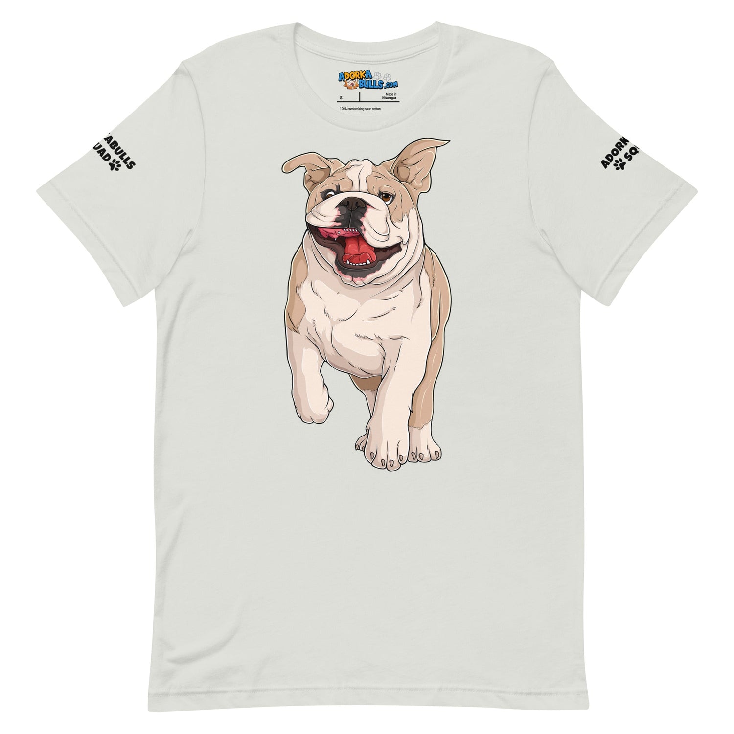 "Adorkabulls Squad" Running Bully Unisex Tee | Fawn & White Colored