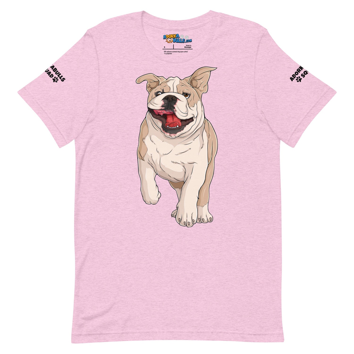 "Adorkabulls Squad" Running Bully Unisex Tee | Fawn & White Colored