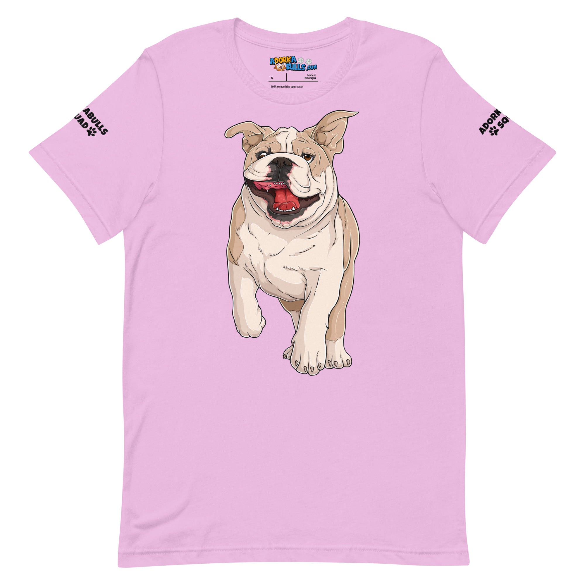 "Adorkabulls Squad" Running Bully Unisex Tee | Fawn & White Colored