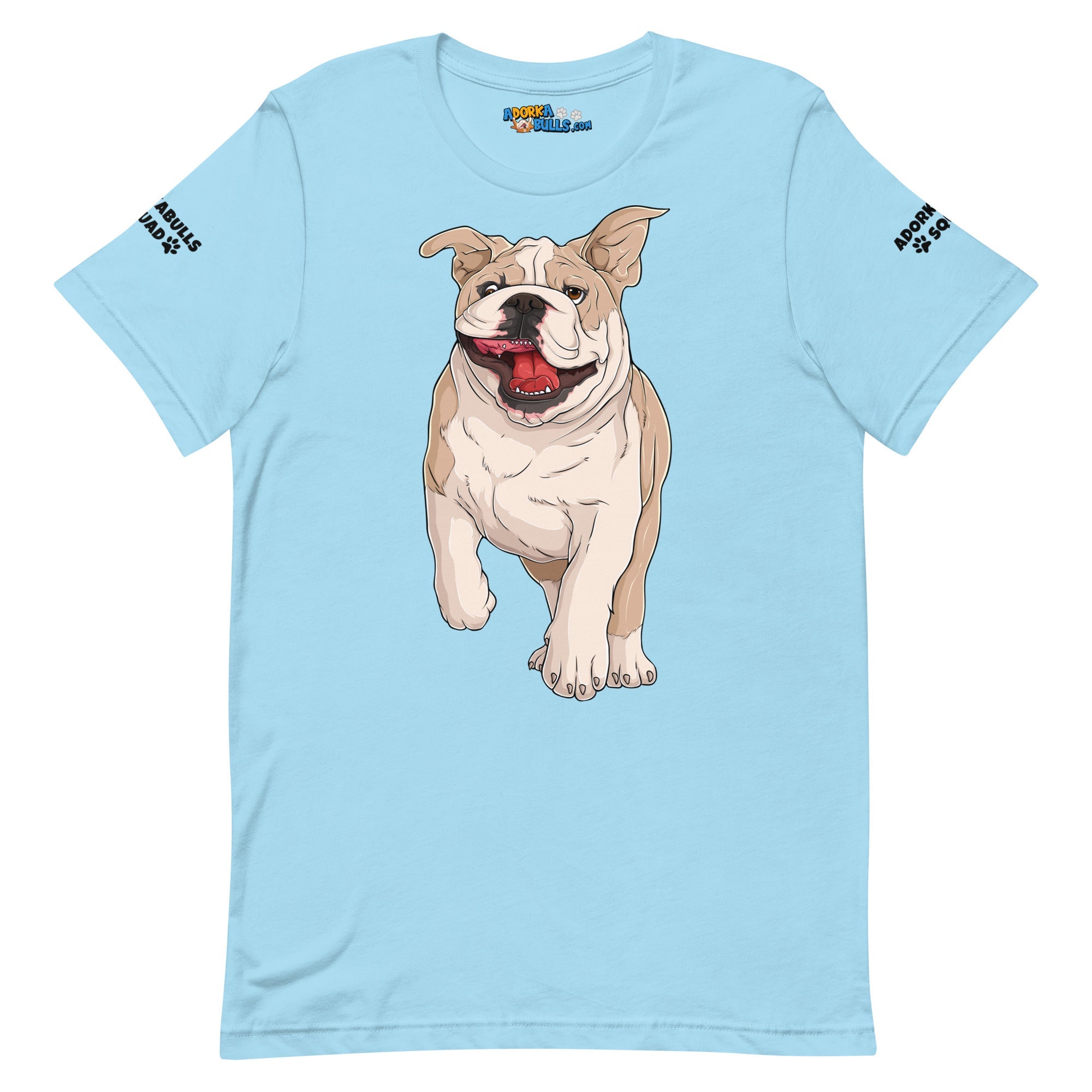 "Adorkabulls Squad" Running Bully Unisex Tee | Fawn & White Colored