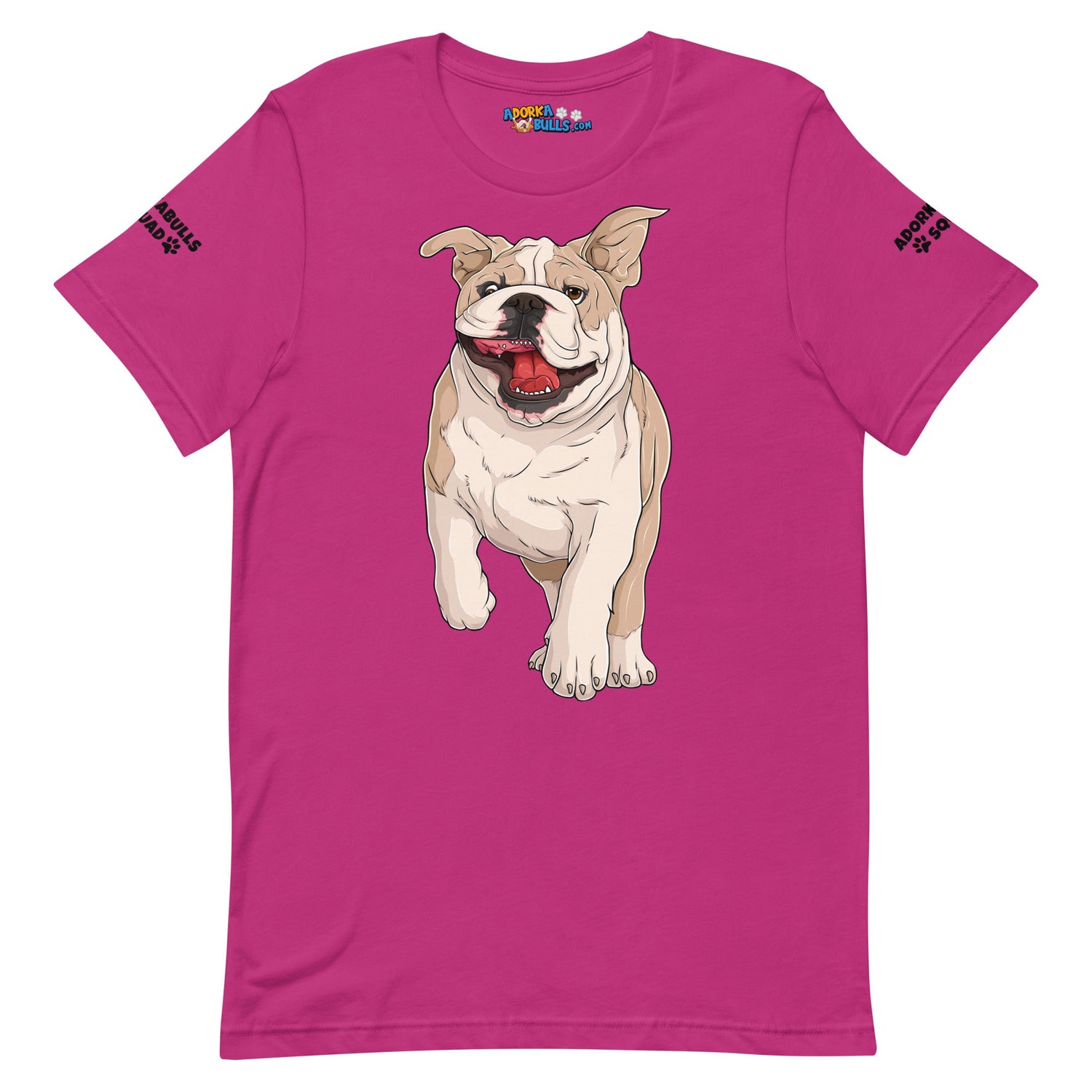 "Adorkabulls Squad" Running Bully Unisex Tee | Fawn & White Colored