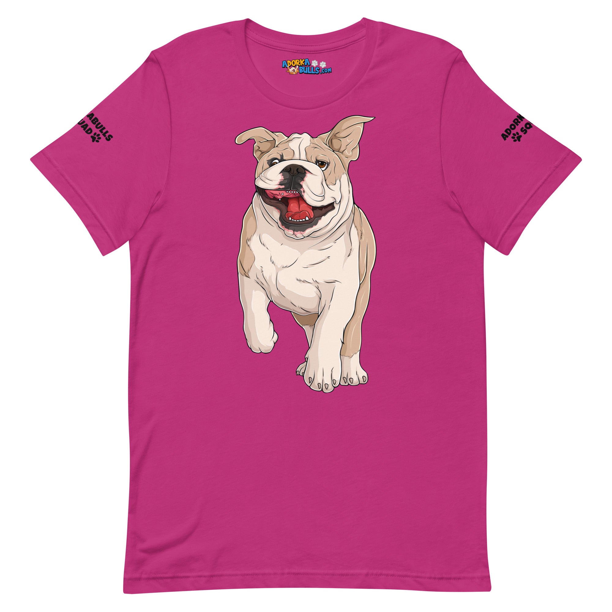 "Adorkabulls Squad" Running Bully Unisex Tee | Fawn & White Colored