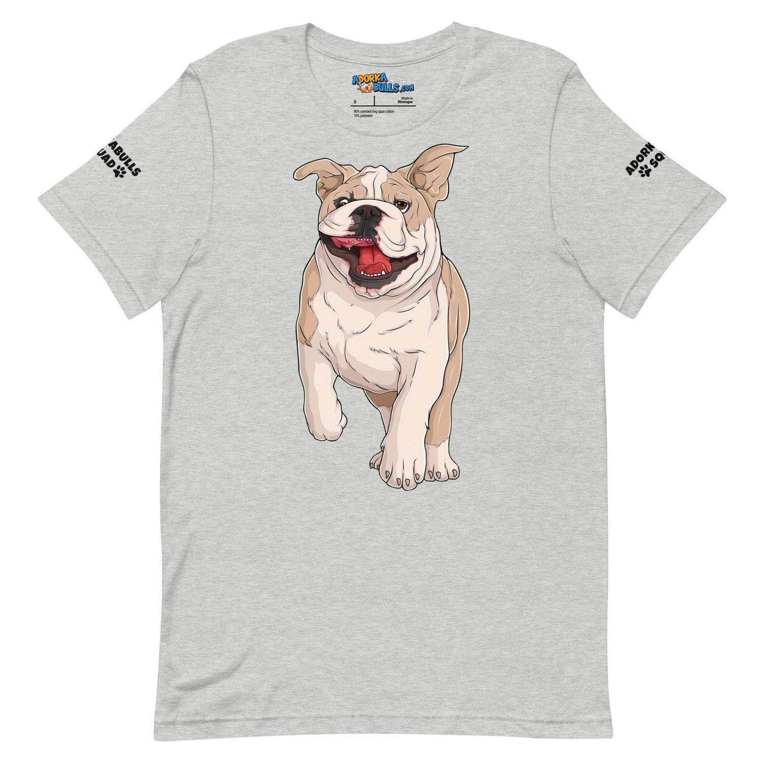 "Adorkabulls Squad" Running Bully Unisex Tee | Fawn & White Colored