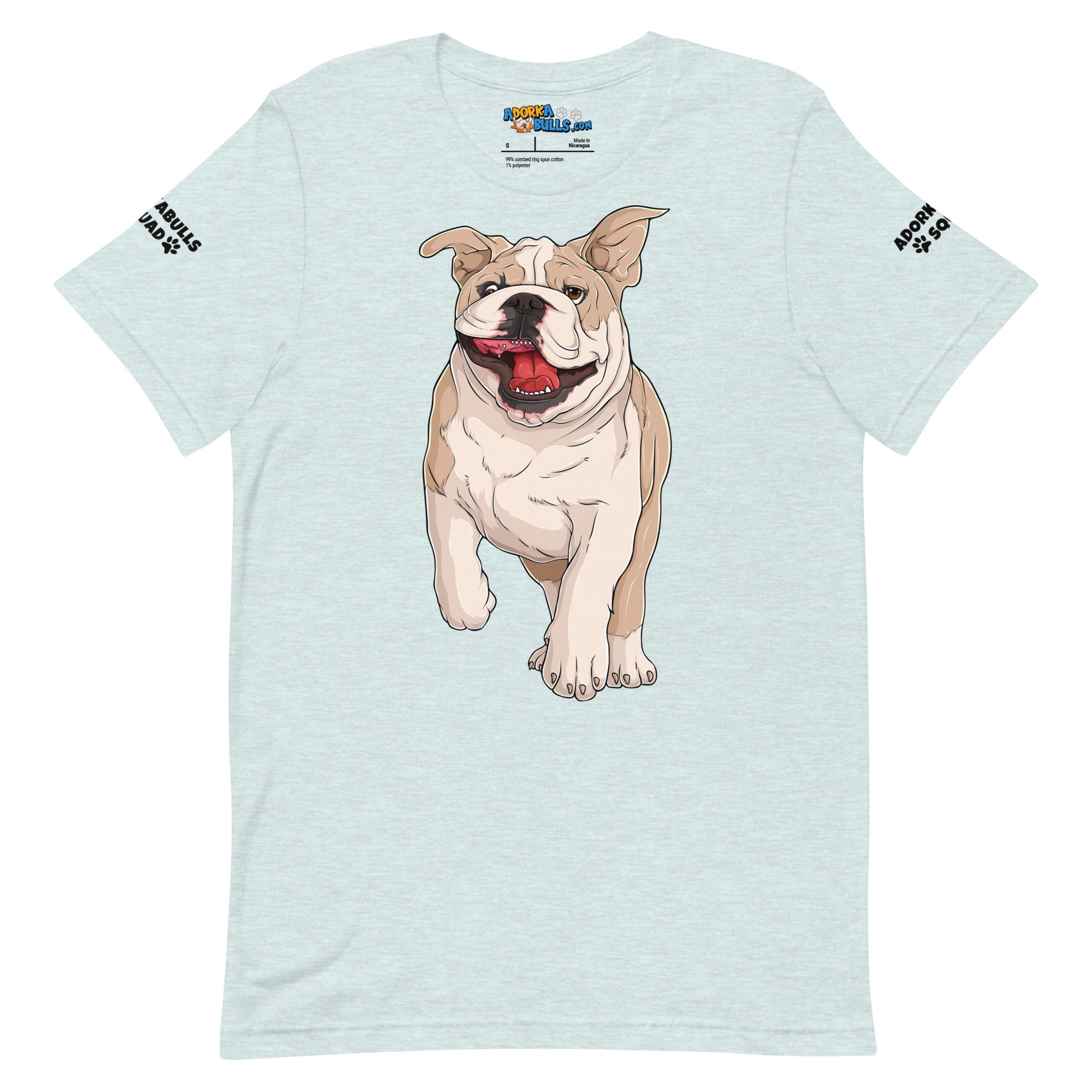 "Adorkabulls Squad" Running Bully Unisex Tee | Fawn & White Colored