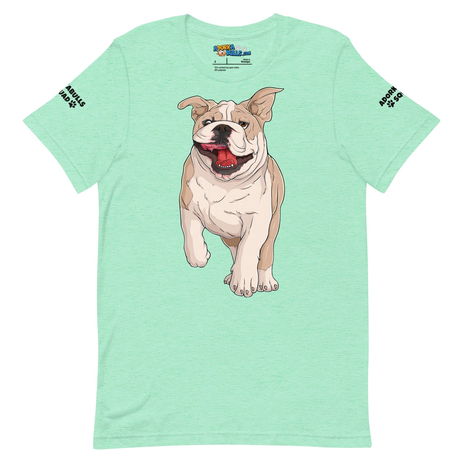 "Adorkabulls Squad" Running Bully Unisex Tee | Fawn & White Colored