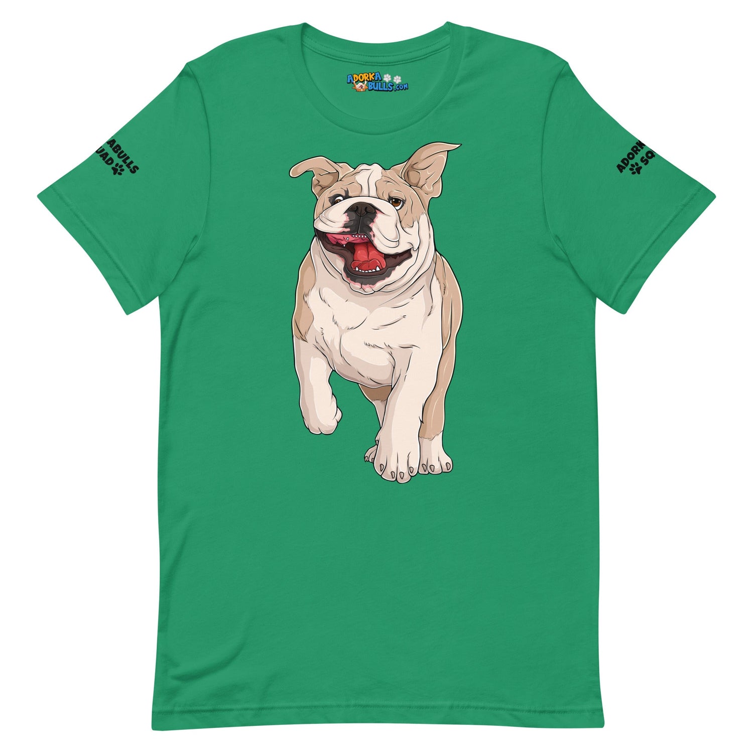 "Adorkabulls Squad" Running Bully Unisex Tee | Fawn & White Colored