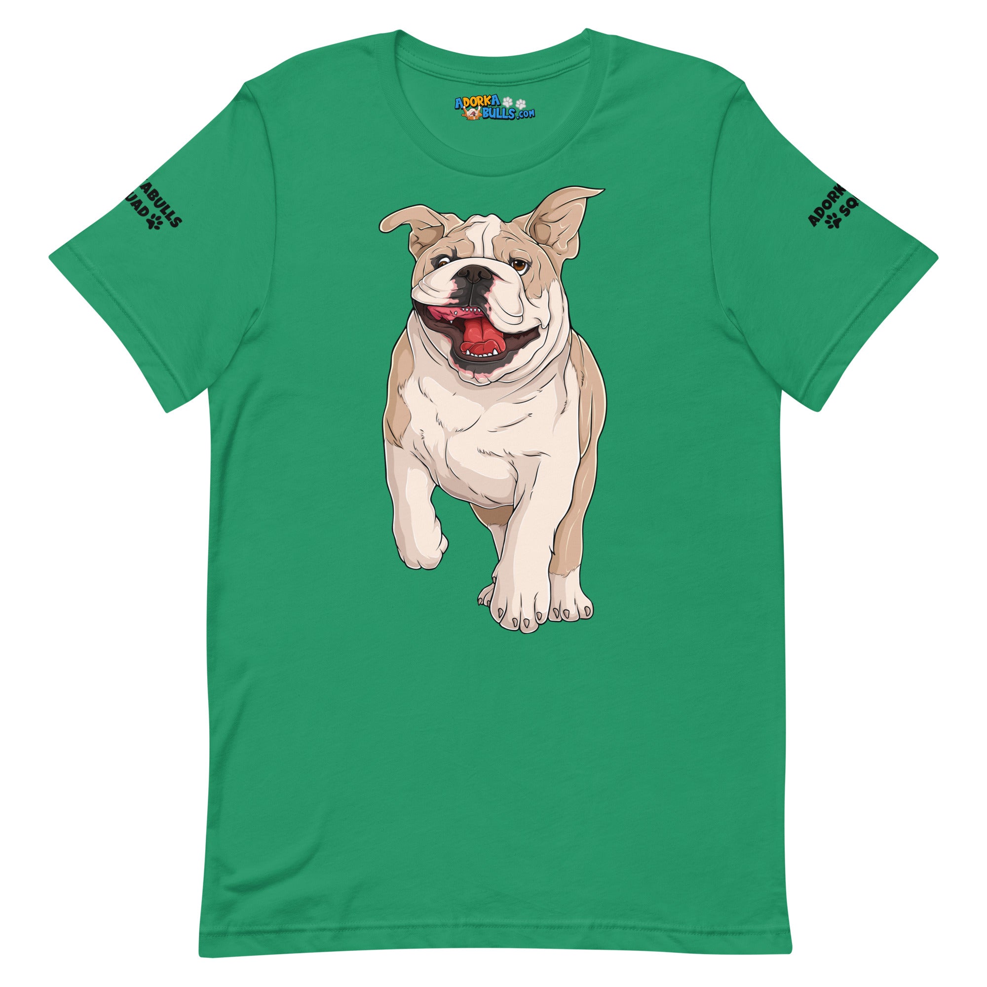 "Adorkabulls Squad" Running Bully Unisex Tee | Fawn & White Colored