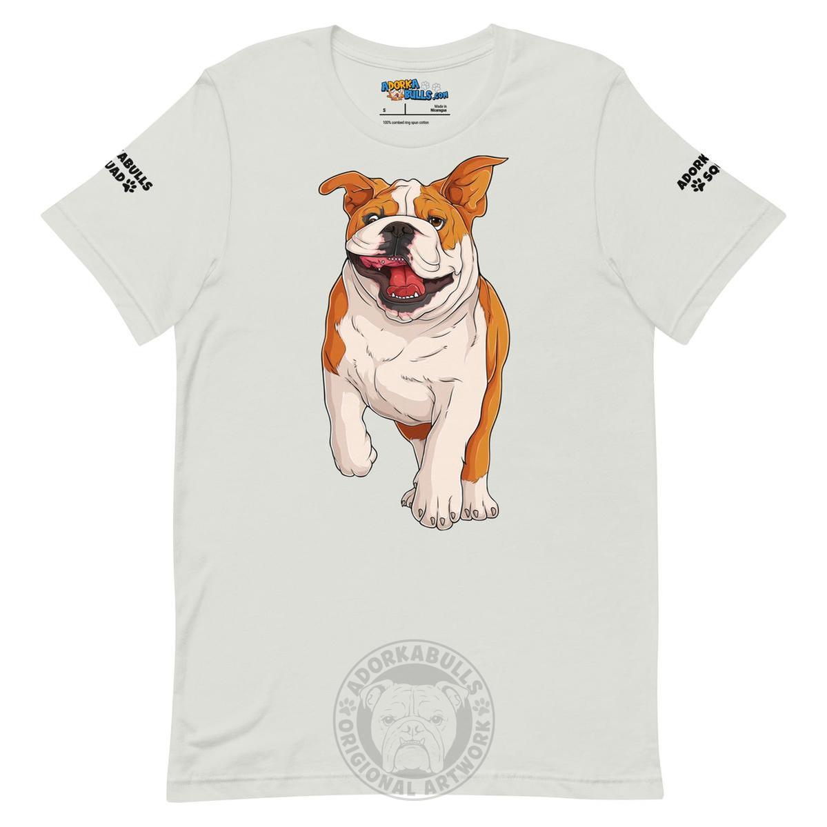 "Adorkabulls Squad" Running Bully Unisex Tee | Red & White Colored