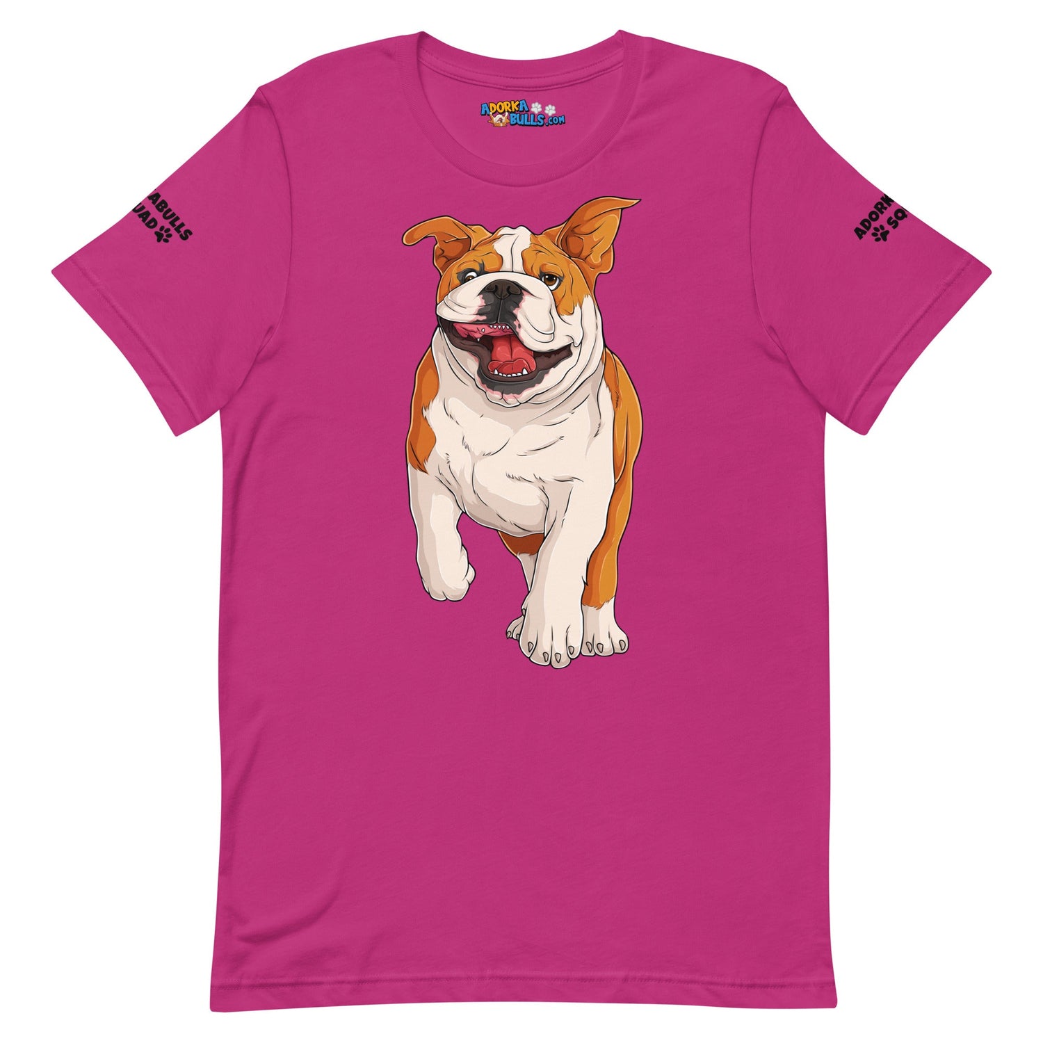 "Adorkabulls Squad" Running Bully Unisex Tee | Red & White Colored