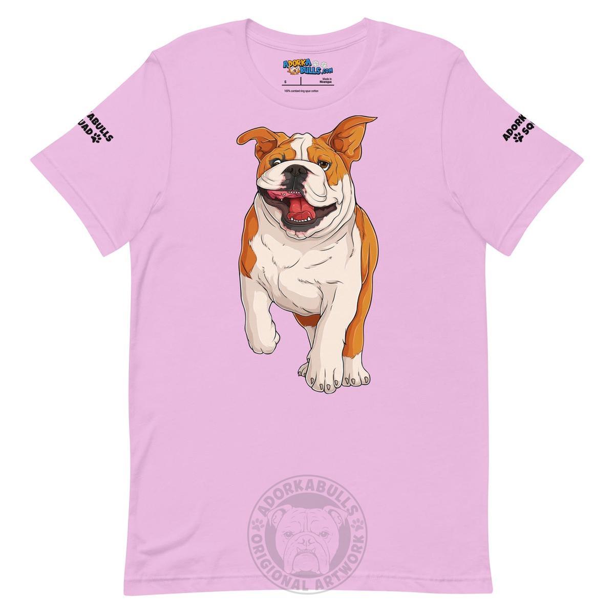 "Adorkabulls Squad" Running Bully Unisex Tee | Red & White Colored