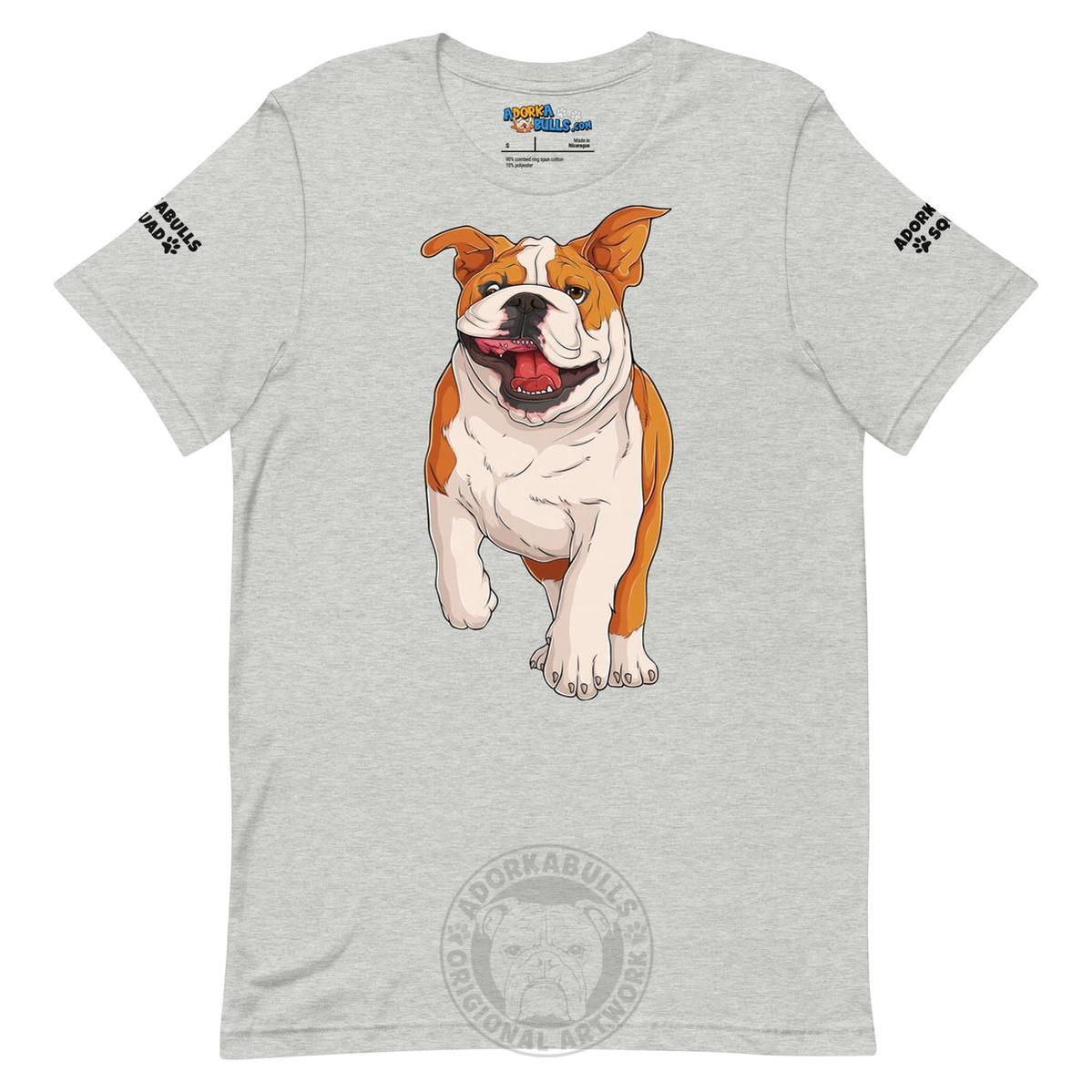 "Adorkabulls Squad" Running Bully Unisex Tee | Red & White Colored