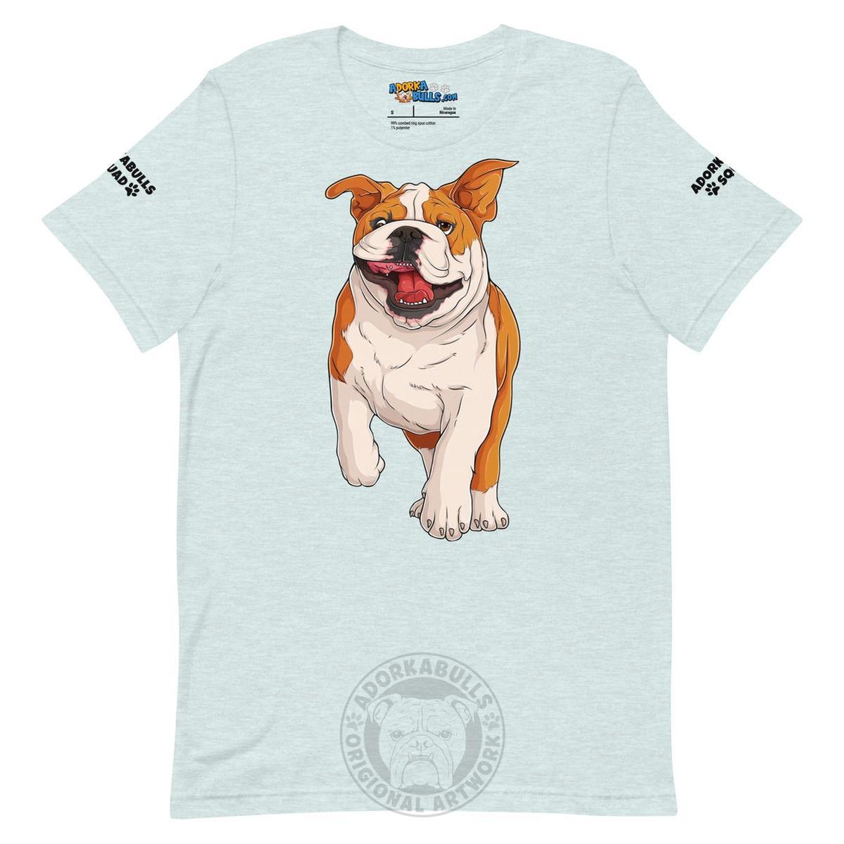 "Adorkabulls Squad" Running Bully Unisex Tee | Red & White Colored