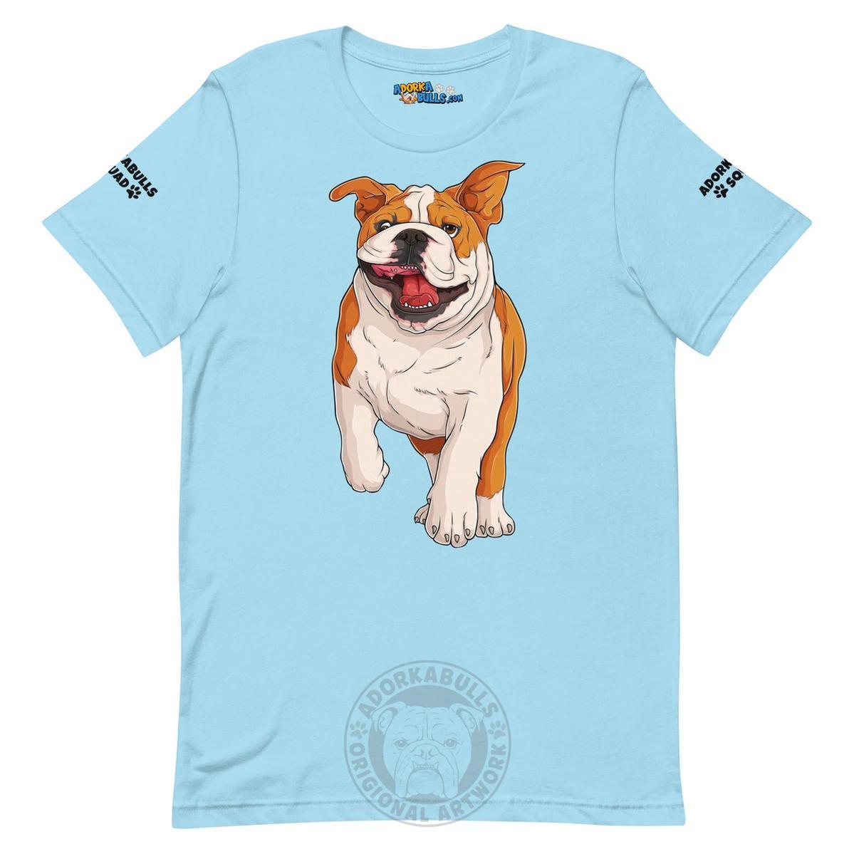 "Adorkabulls Squad" Running Bully Unisex Tee | Red & White Colored