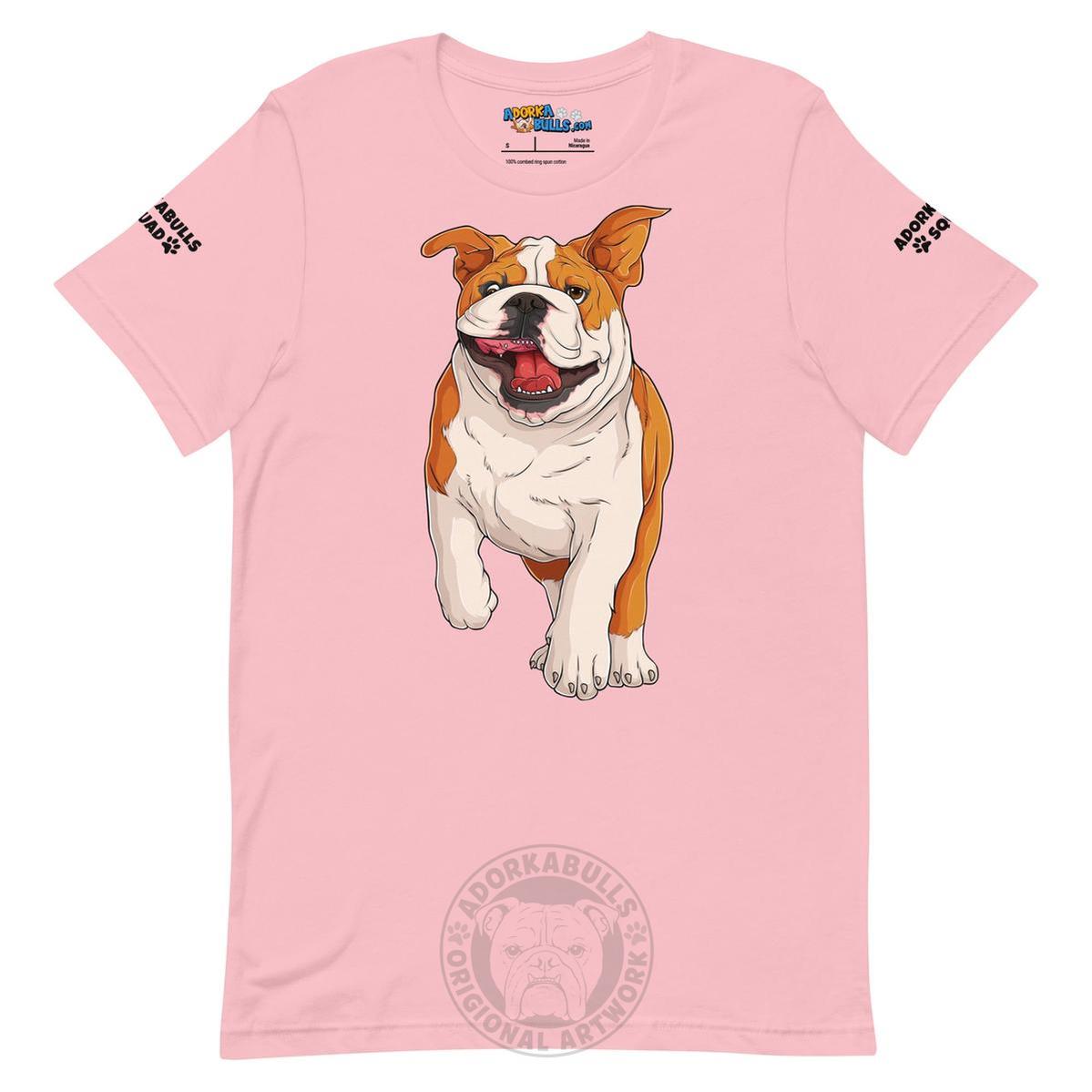 "Adorkabulls Squad" Running Bully Unisex Tee | Red & White Colored