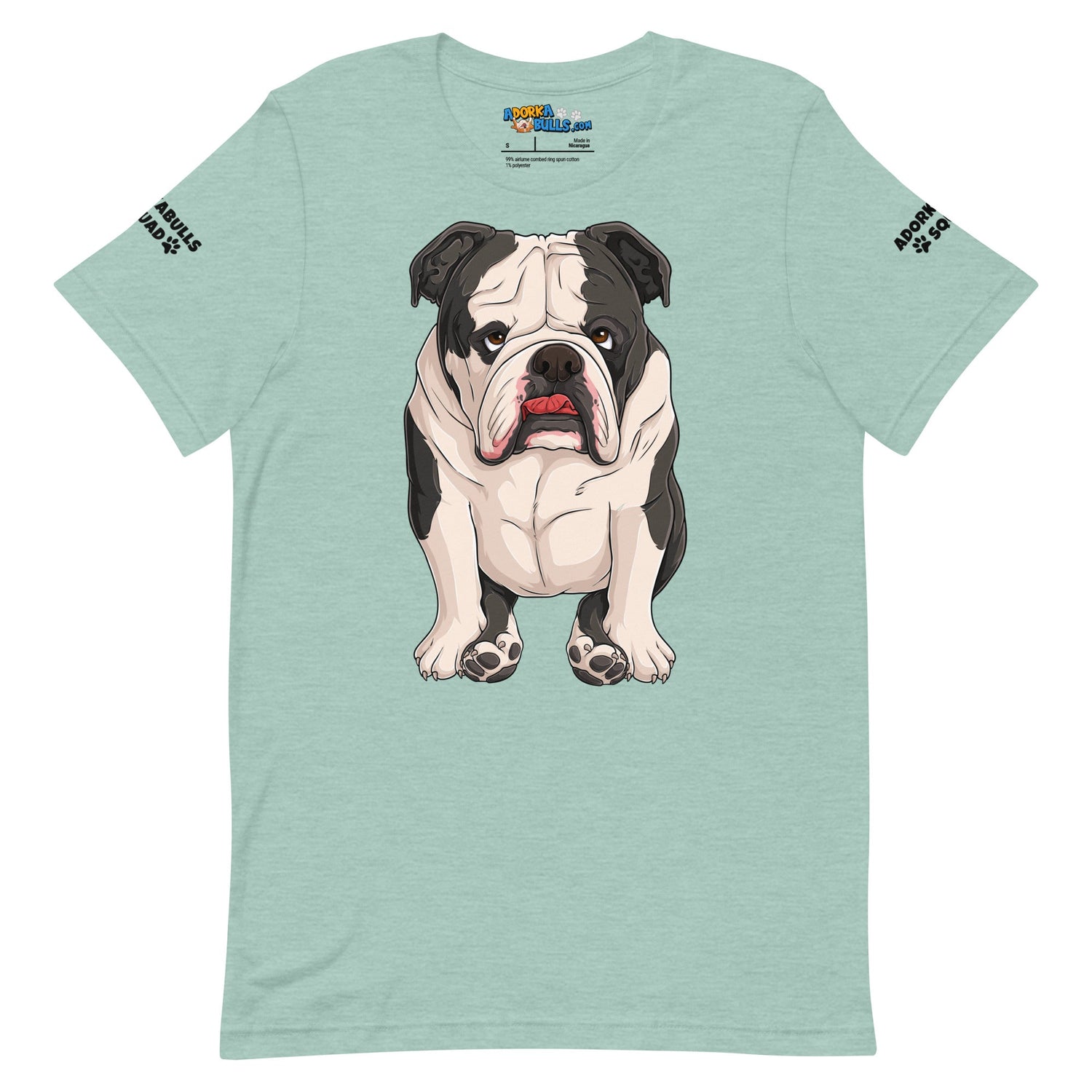 "Adorkabulls Squad" Sitting Bully Unisex Tee | Black & White Colored