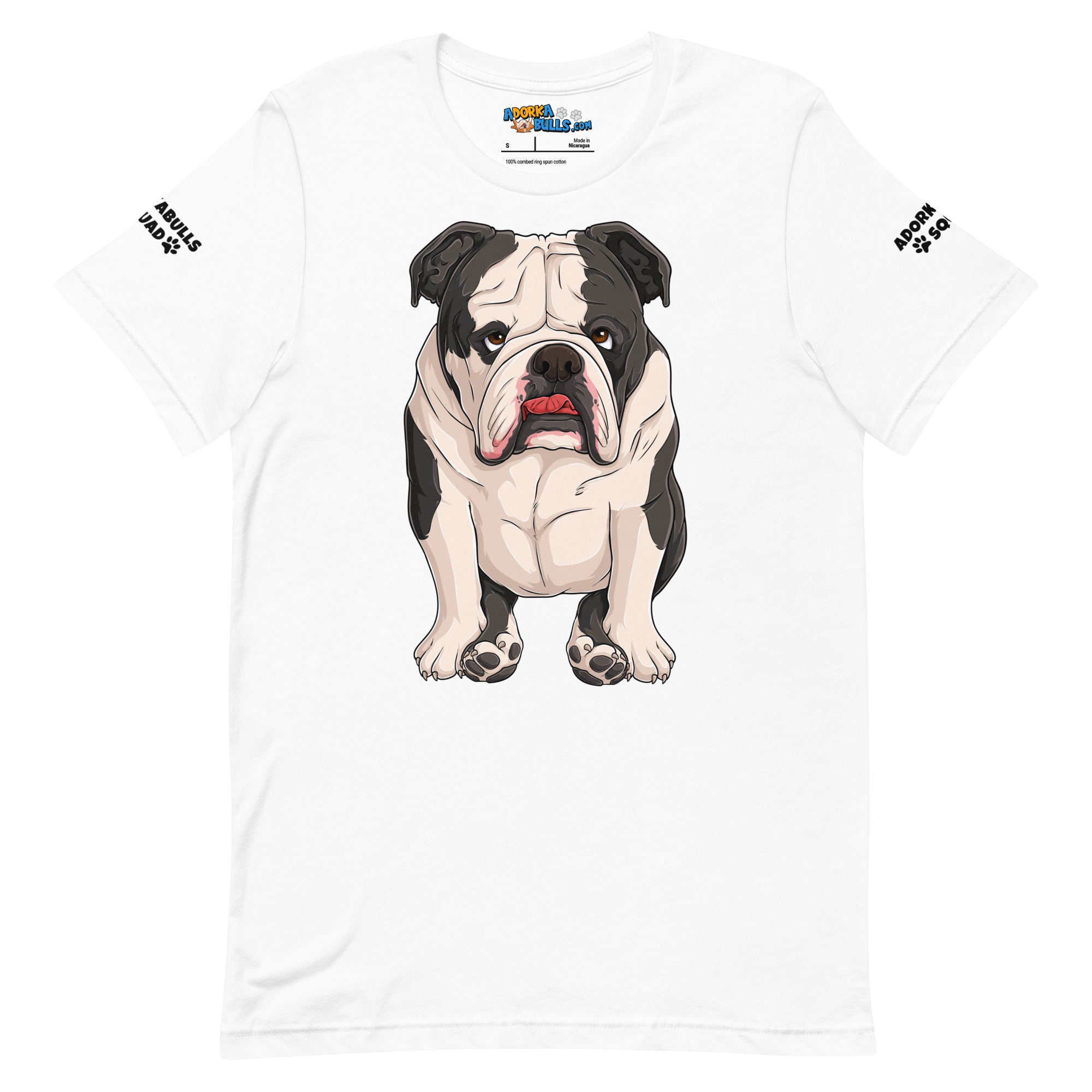 "Adorkabulls Squad" Sitting Bully Unisex Tee | Black & White Colored