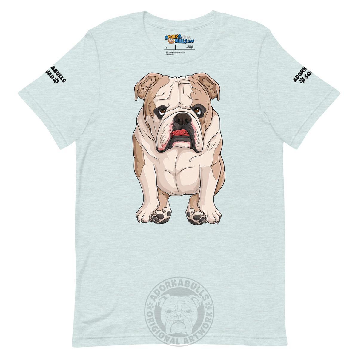"Adorkabulls Squad" Sitting Bully Unisex Tee | Fawn & White Colored