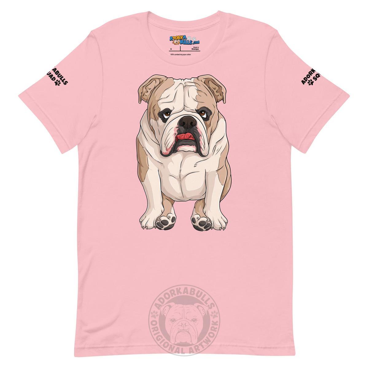 "Adorkabulls Squad" Sitting Bully Unisex Tee | Fawn & White Colored