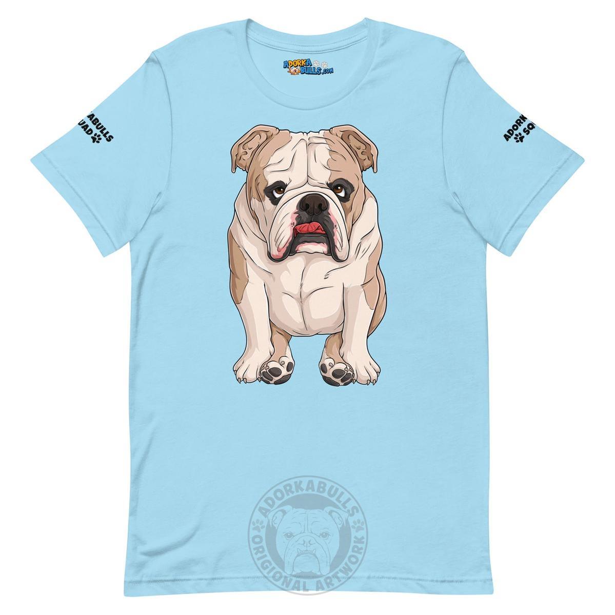 "Adorkabulls Squad" Sitting Bully Unisex Tee | Fawn & White Colored