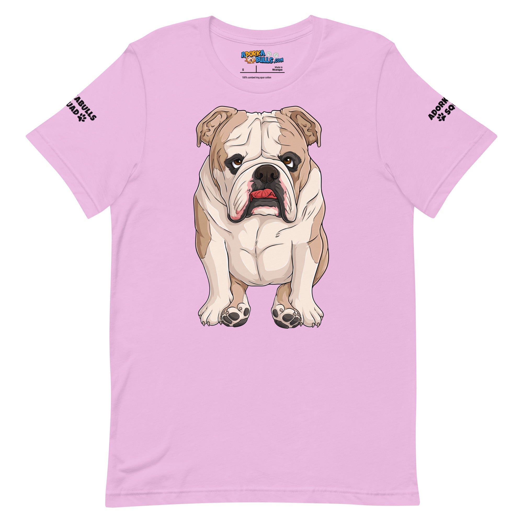 "Adorkabulls Squad" Sitting Bully Unisex Tee | Fawn & White Colored