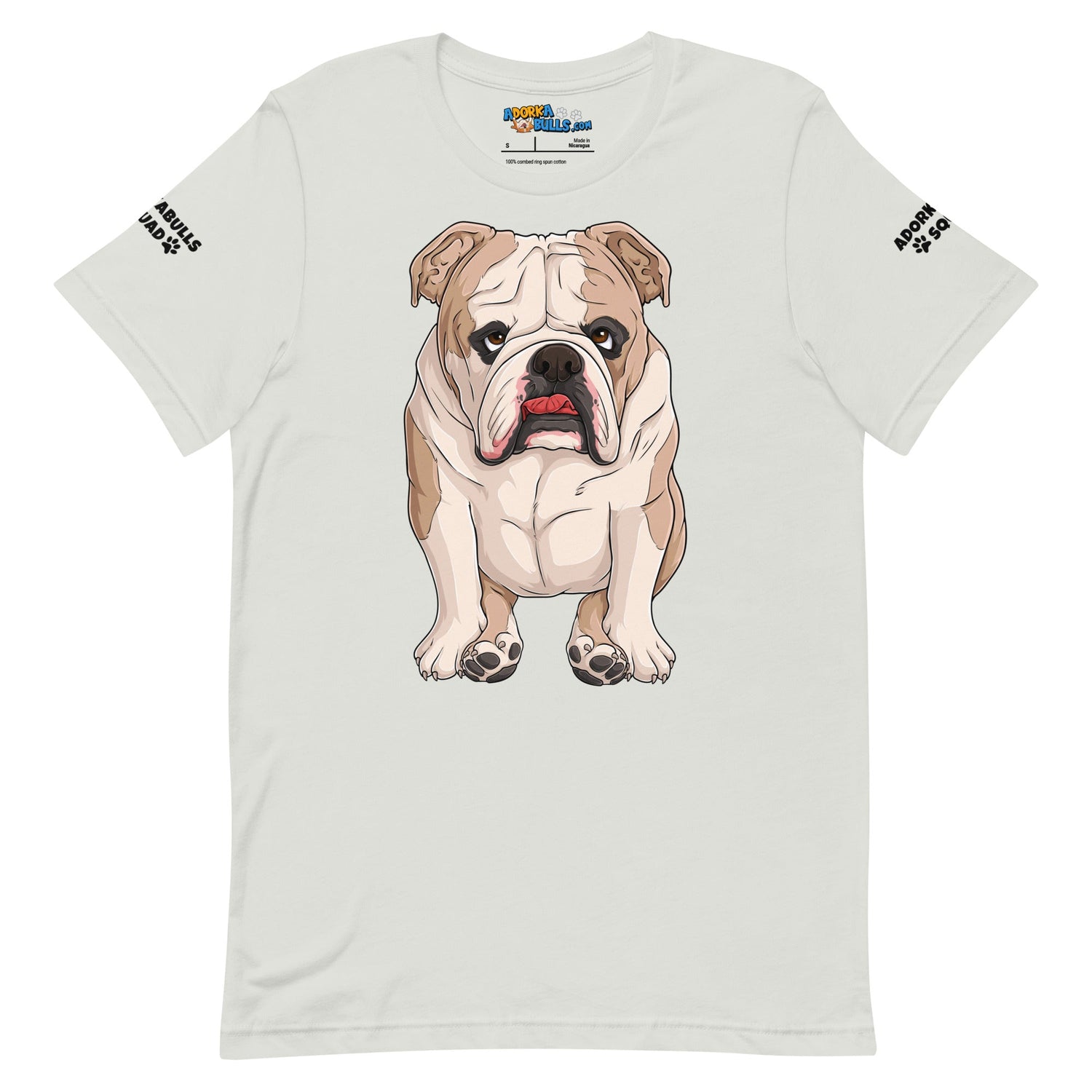 "Adorkabulls Squad" Sitting Bully Unisex Tee | Fawn & White Colored