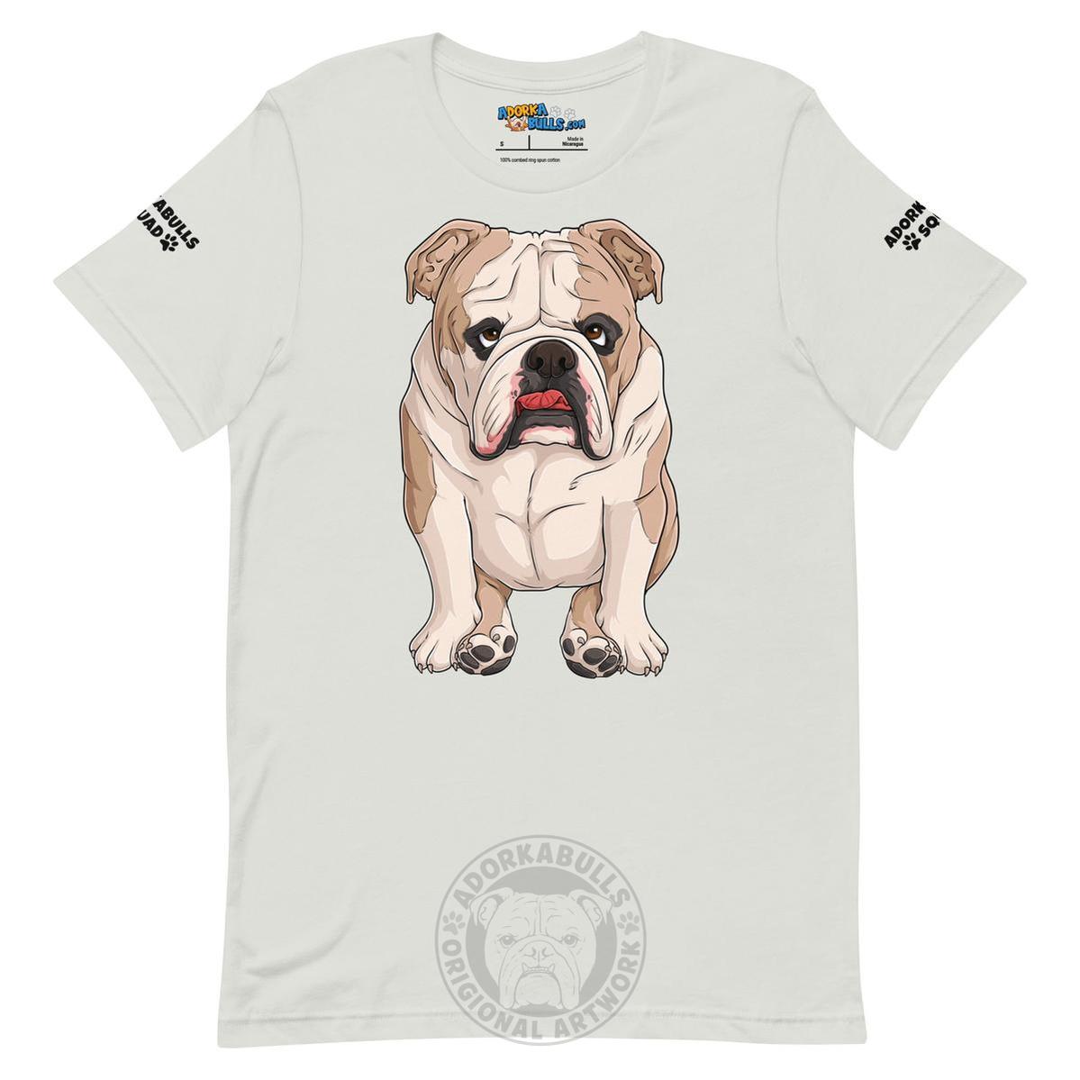 "Adorkabulls Squad" Sitting Bully Unisex Tee | Fawn & White Colored