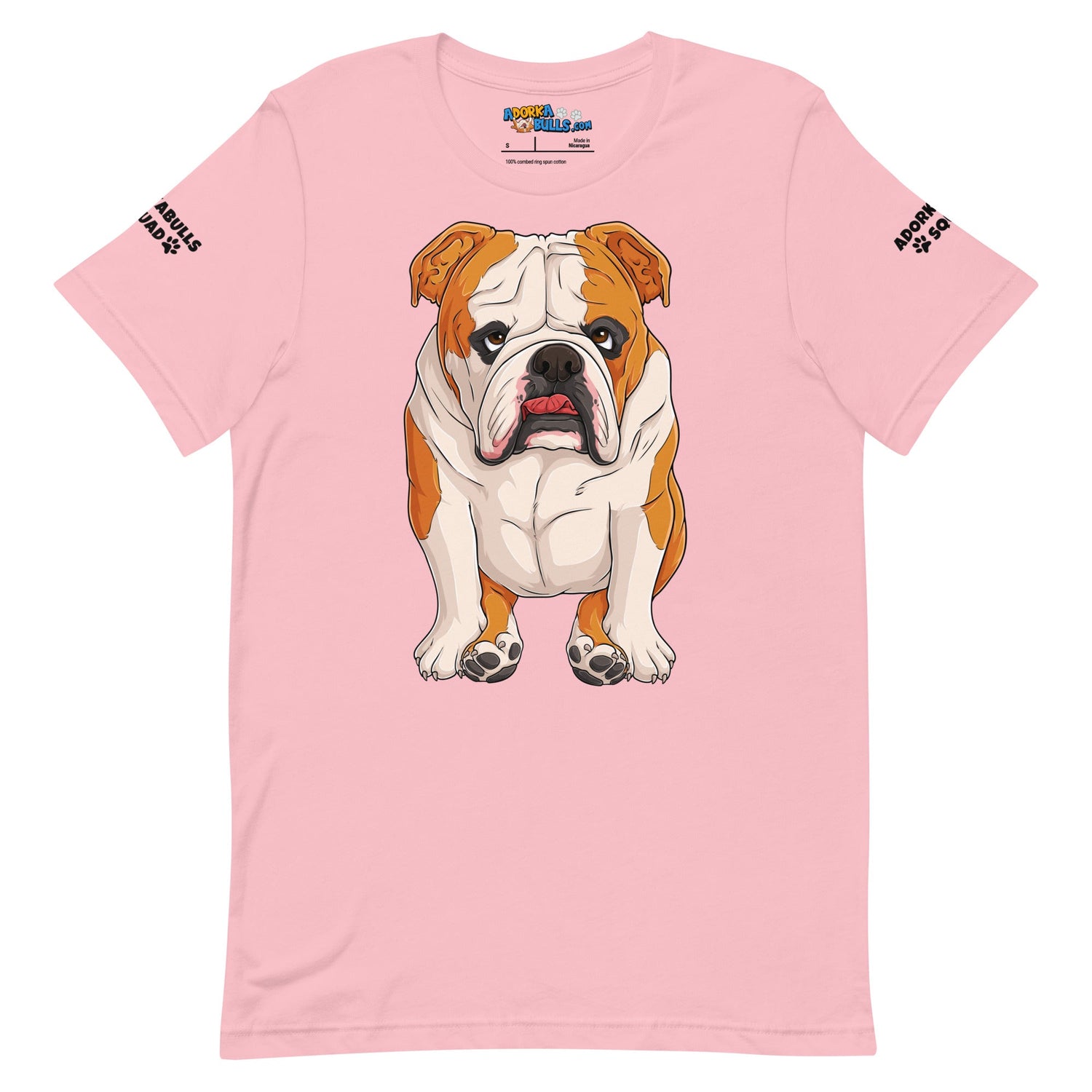"Adorkabulls Squad" Sitting Bully Unisex Tee | Red & White Colored
