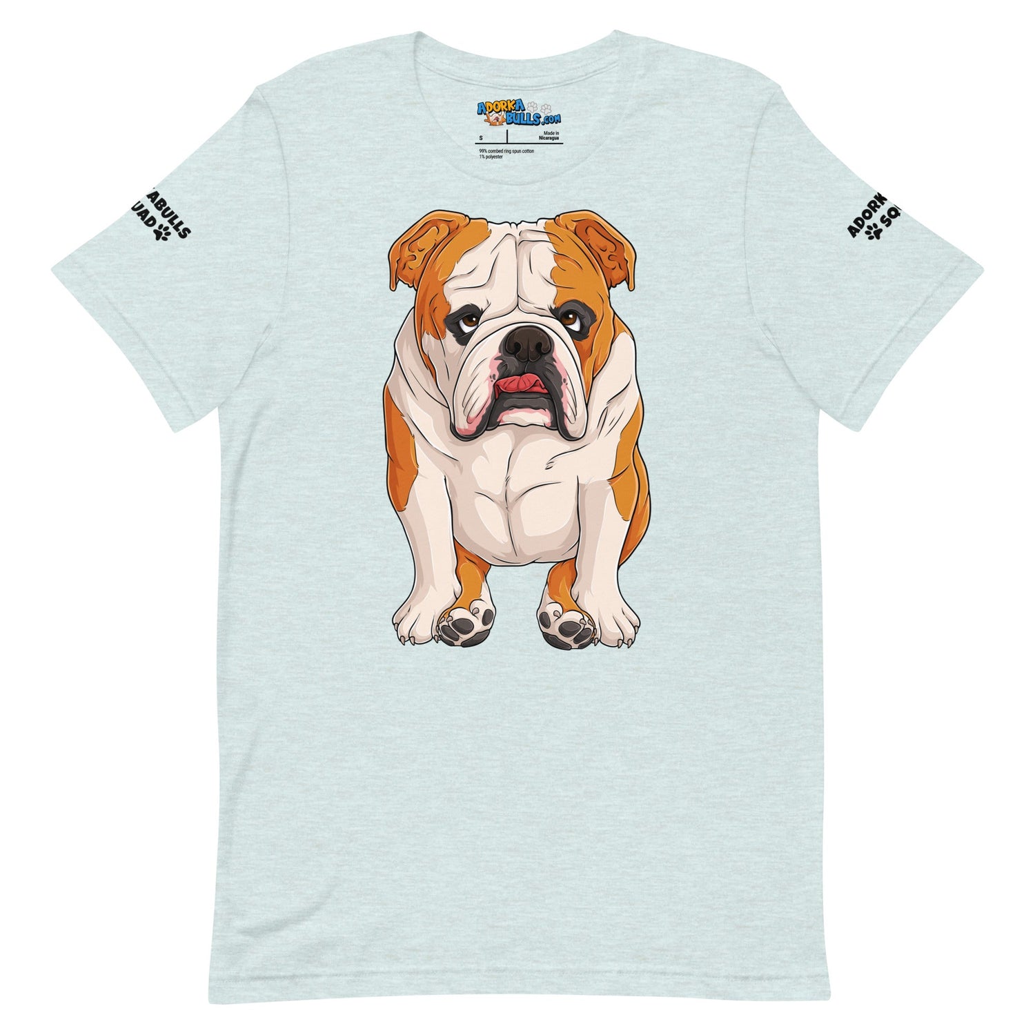 "Adorkabulls Squad" Sitting Bully Unisex Tee | Red & White Colored