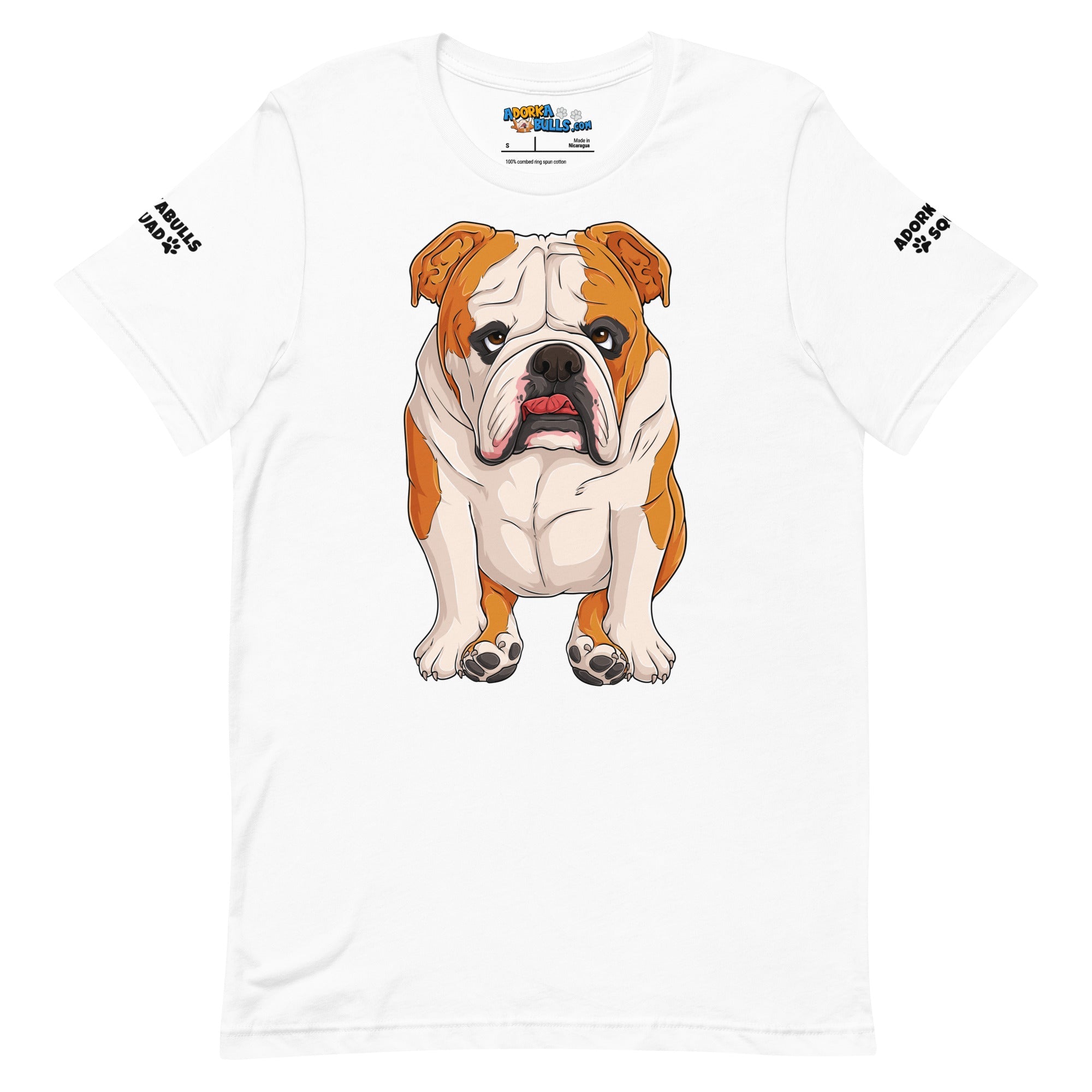 "Adorkabulls Squad" Sitting Bully Unisex Tee | Red & White Colored