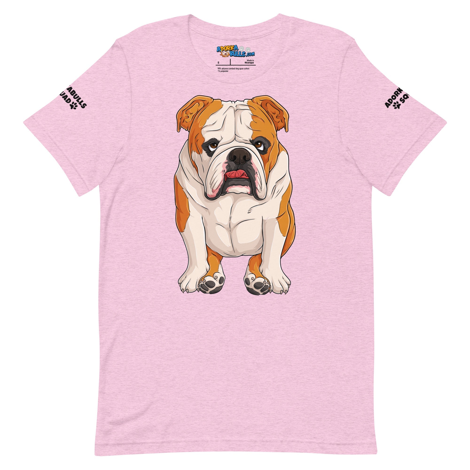 "Adorkabulls Squad" Sitting Bully Unisex Tee | Red & White Colored