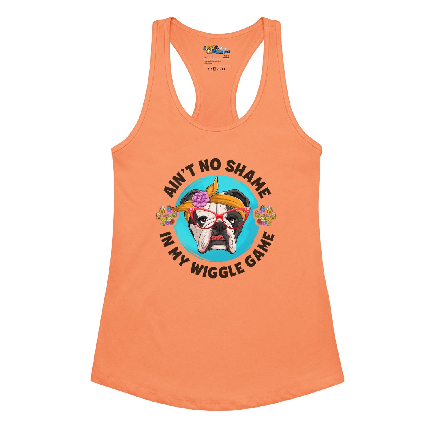 "Ain’t No Shame in My Wiggle Game" Female English Bulldog Tank