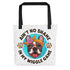 "Ain’t No Shame in My Wiggle Game" Female Frenchie Tote Bag