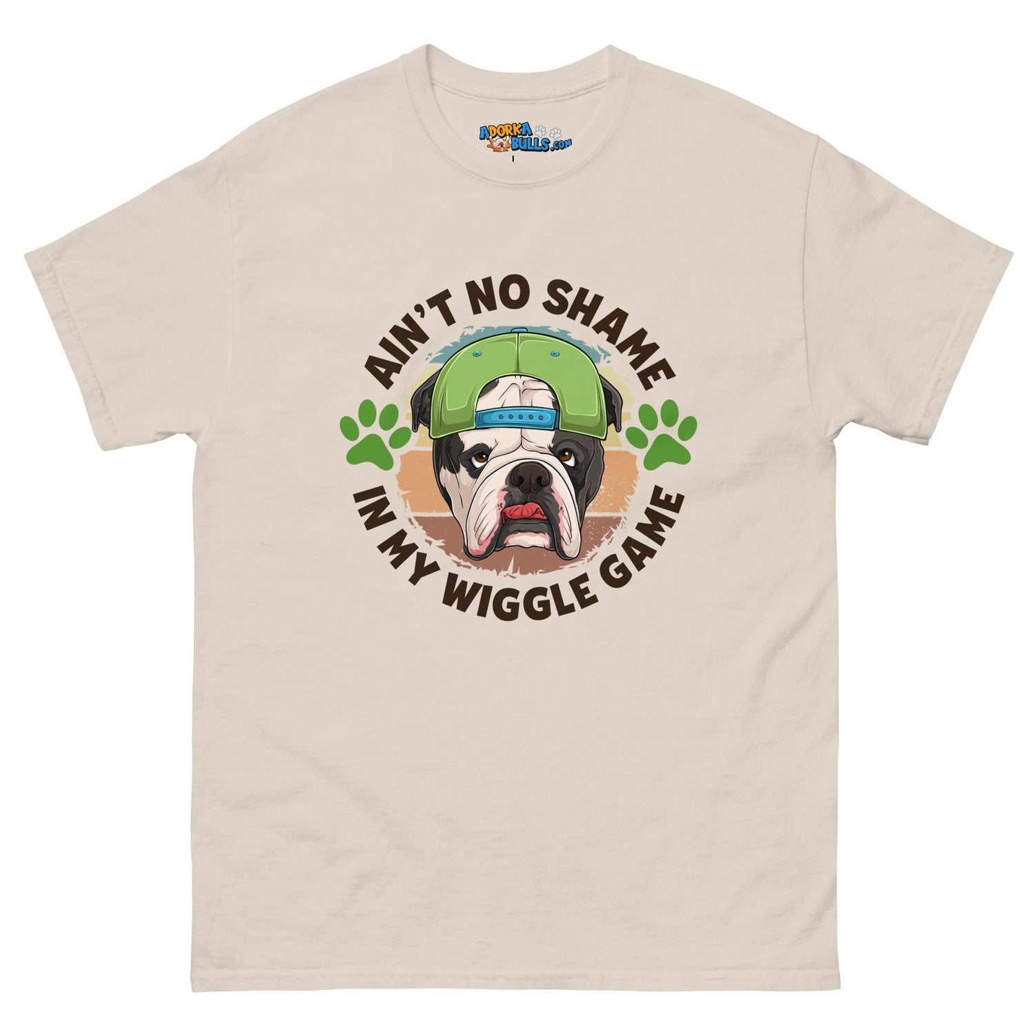 "Ain’t No Shame in My Wiggle Game" Male English Bulldog Men&