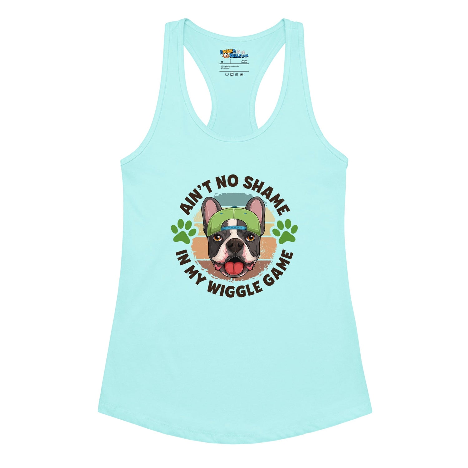 "Ain’t No Shame in My Wiggle Game" Male Frenchie Tank