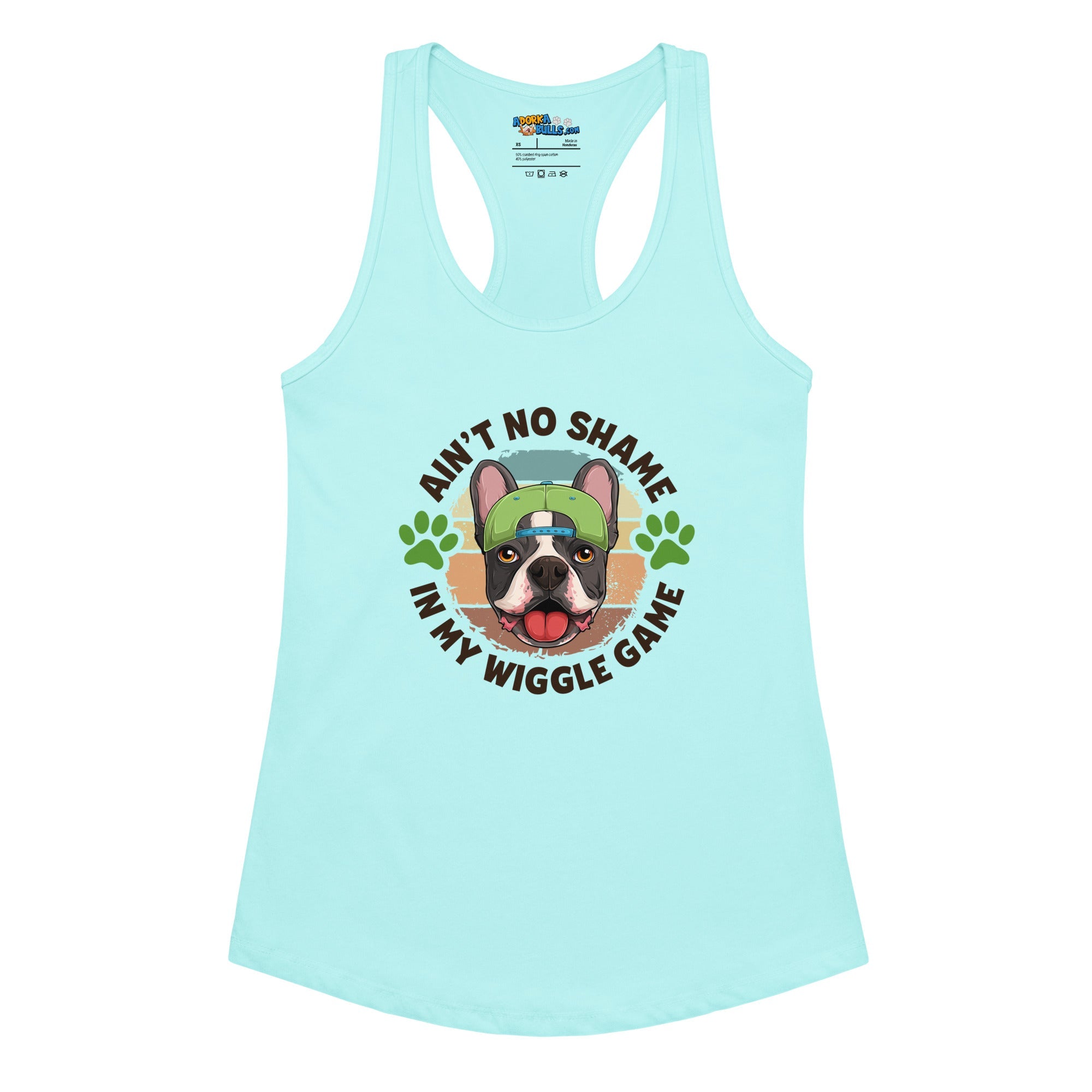 "Ain’t No Shame in My Wiggle Game" Male Frenchie Tank