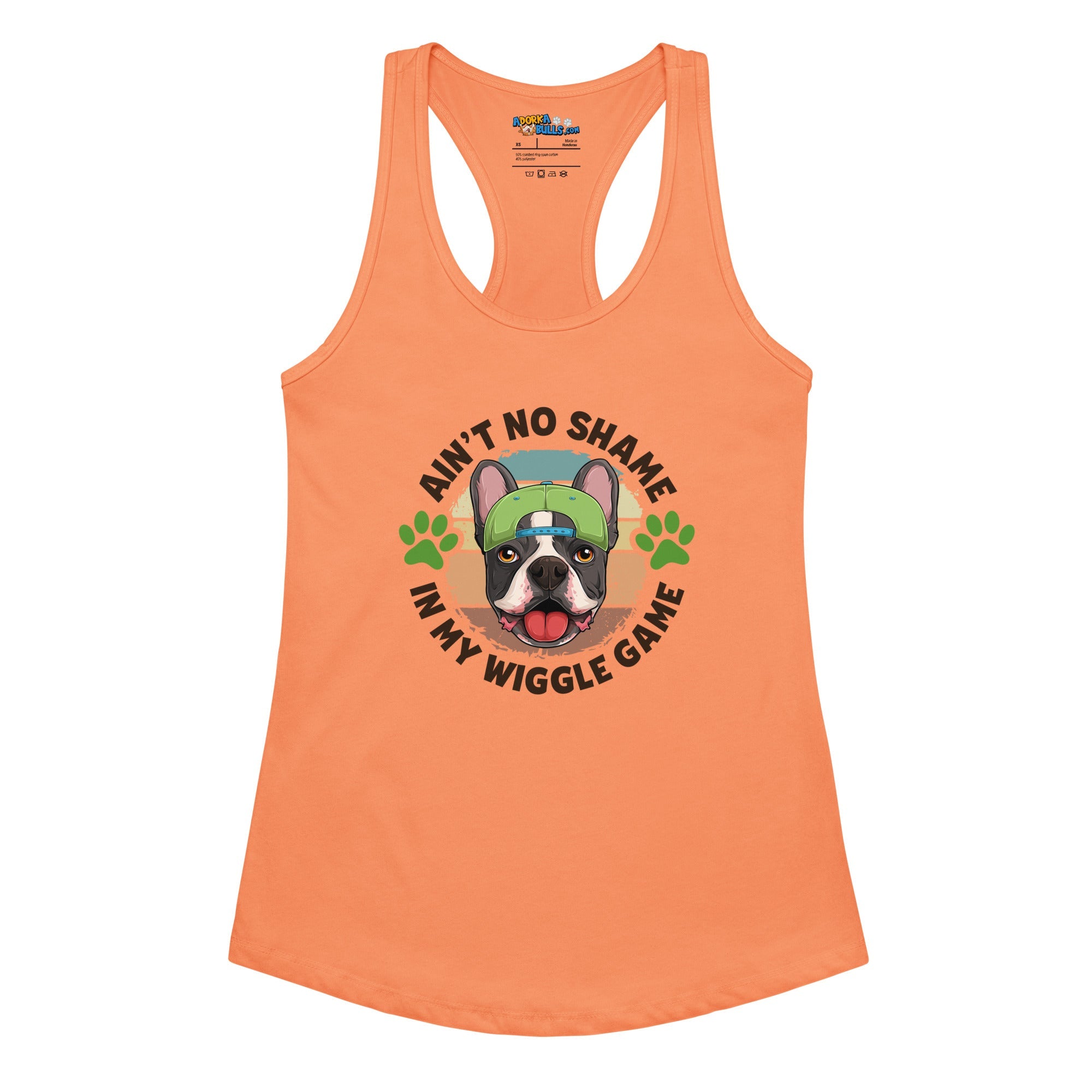 "Ain’t No Shame in My Wiggle Game" Male Frenchie Tank