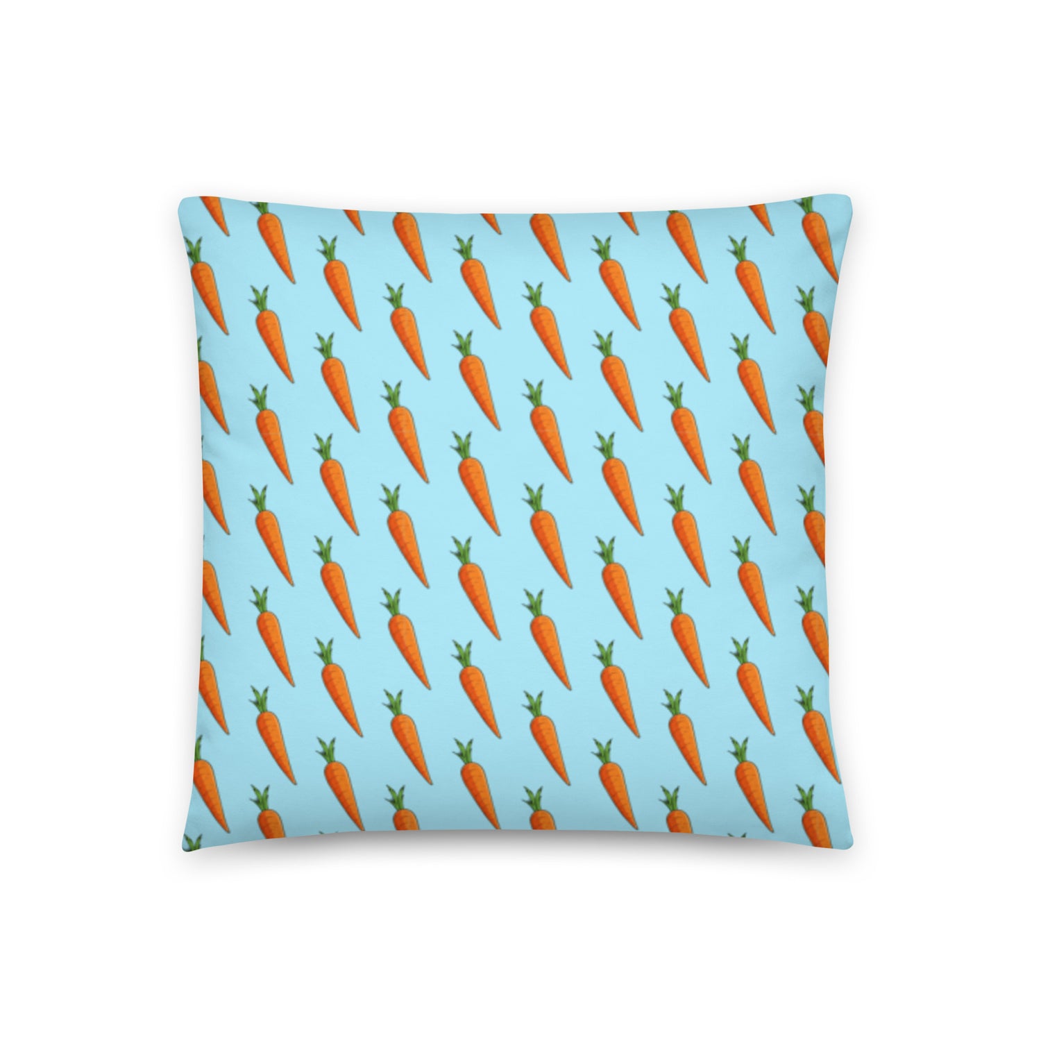 Green "Bunny Kisses" Male French Bulldog Throw Pillow | Fawn & White Colored