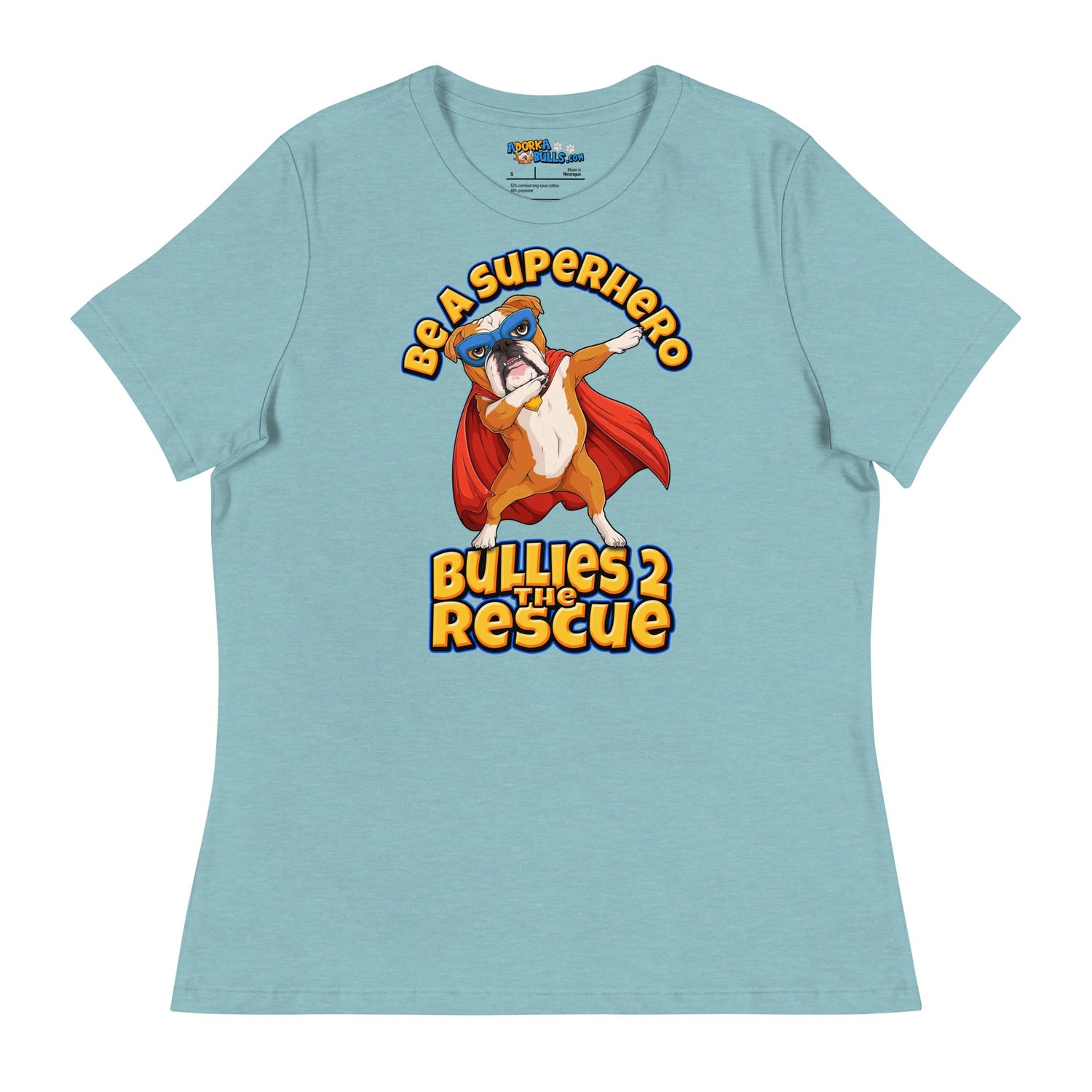 "Be A Superhero" Dabbing Bulldog Women&