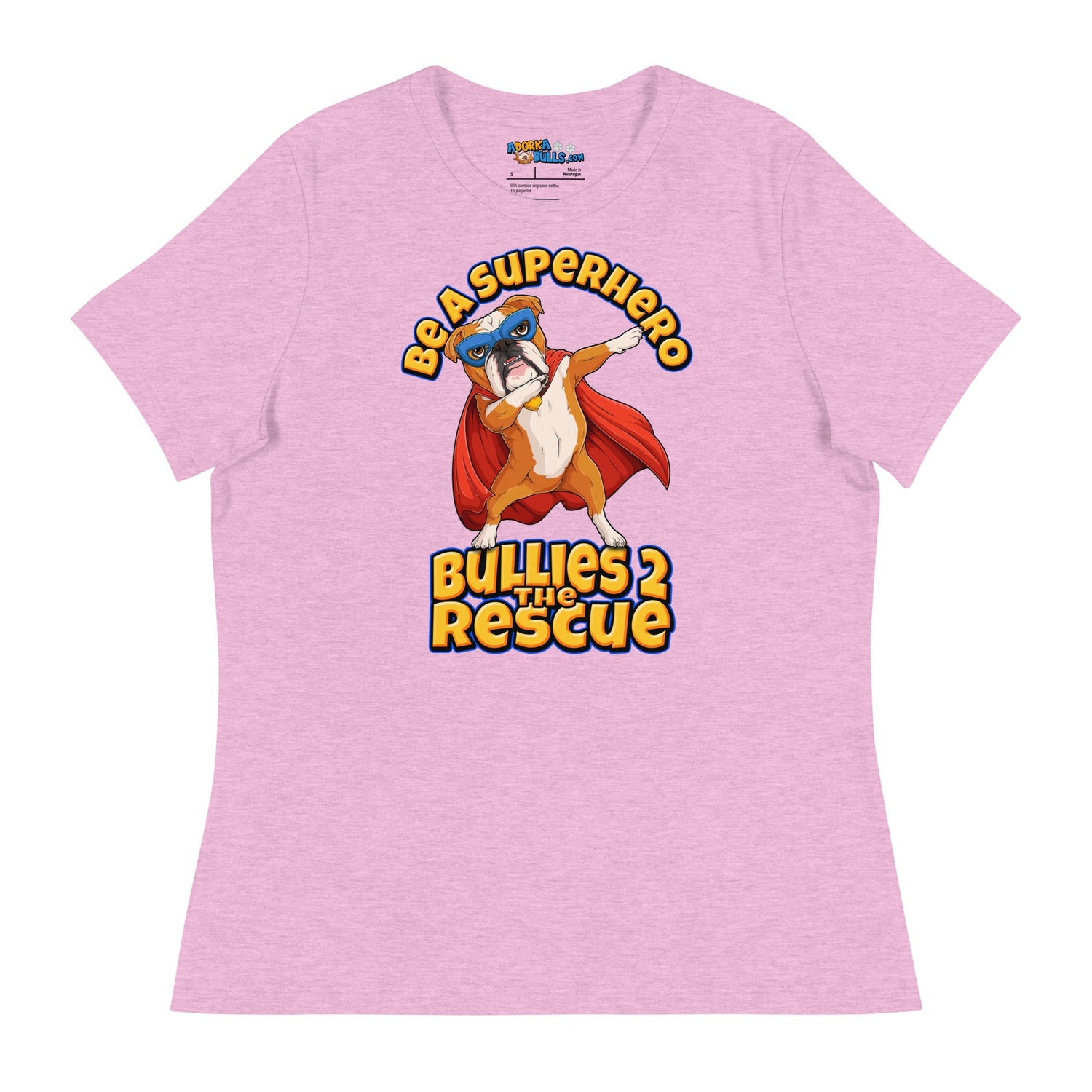 "Be A Superhero" Dabbing Bulldog Women&