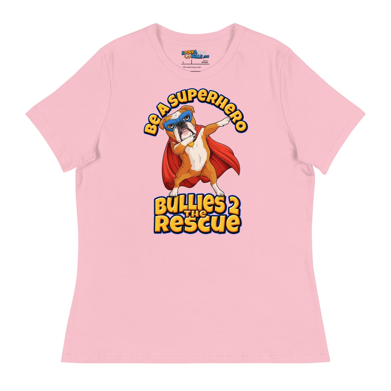 "Be A Superhero" Dabbing Bulldog Women&
